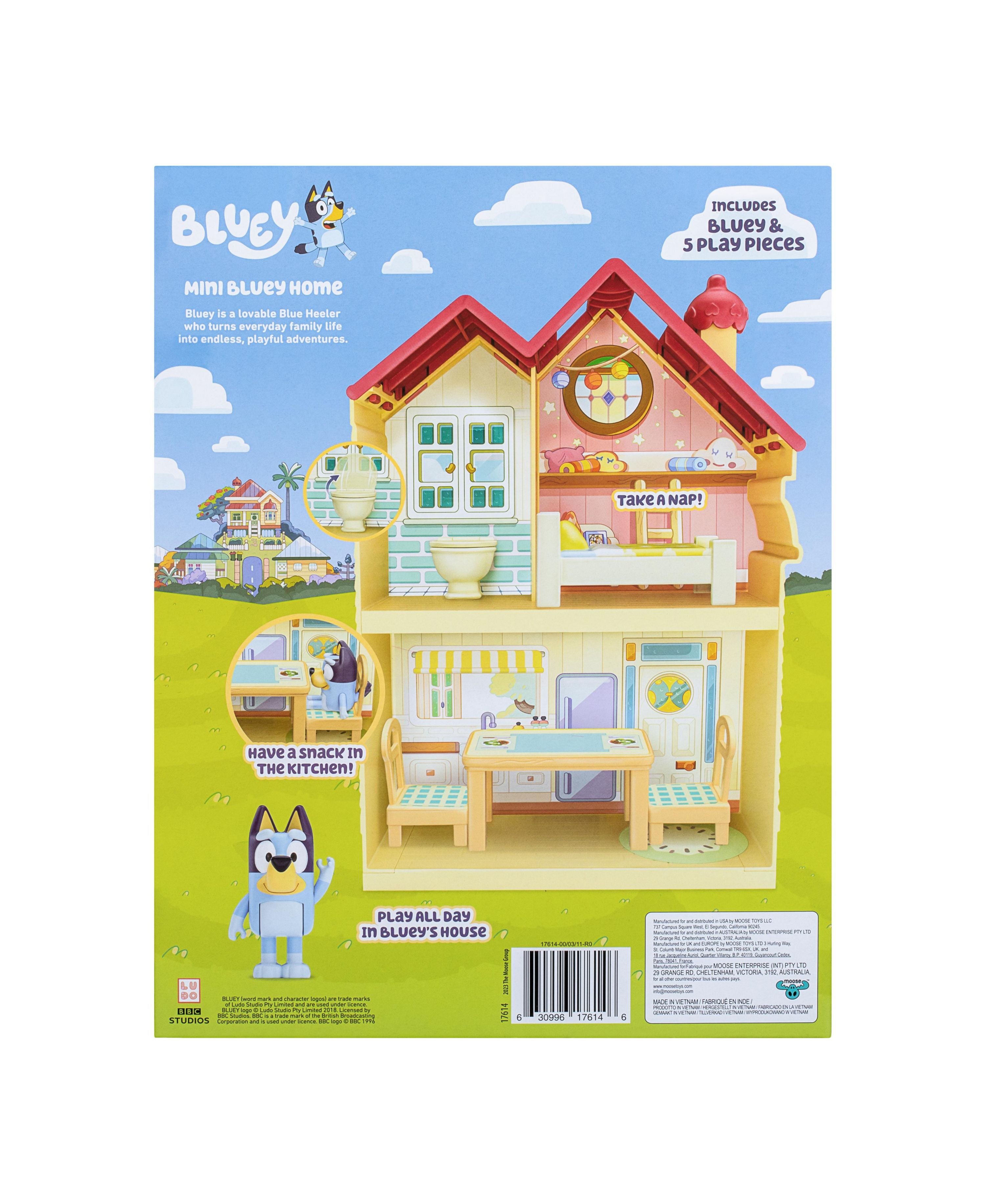 Bluey Mini Heeler Home Playset with Figures & Accessories - Interactive Toy for Kids, Perfect for Pretend Play & Storytelling Fun at Home