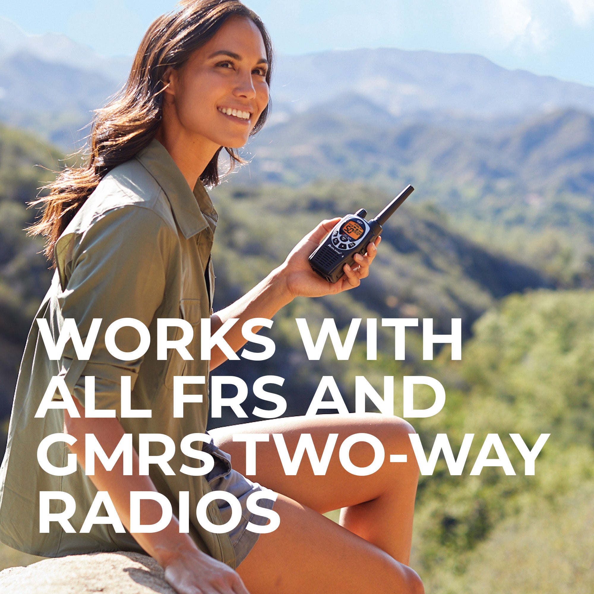GXT1000 GMRS Walkie Talkie - Long Range Two Way Radio with 50 Channels, NOAA Weather Alerts & Privacy Codes - Ideal for Outdoor Adventures, Hiking, Camping & Emergency Communication (GXT1000AZ)