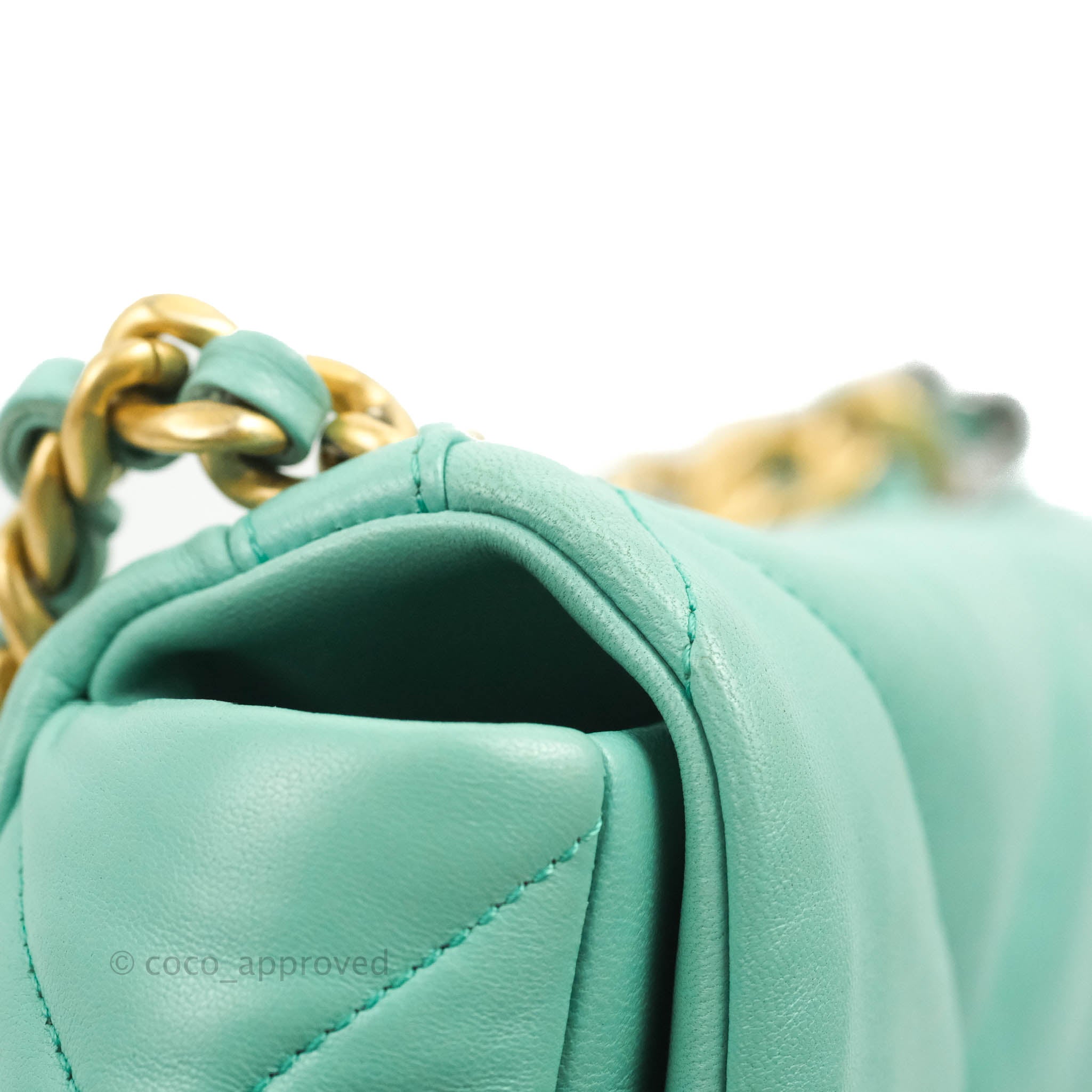 Chanel 19 Small Handbag Tiffany Blue Mixed Hardware - Luxury Crossbody Bag for Women, Perfect for Date Night & Special Occasions