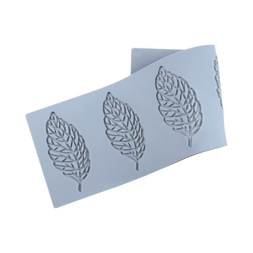 3D Hollow Leaf Silicone Mold for Chocolate Candy Making - Food Grade Fondant & Polymer Clay Molds - Perfect for Cake Decorations, DIY Desserts, and Holiday Baking Crafts