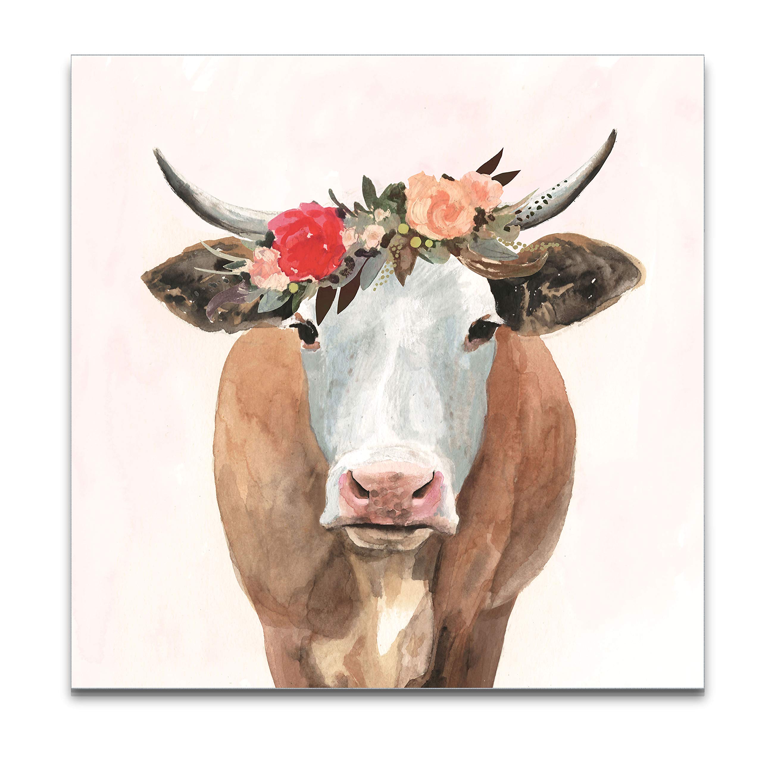 Wexford Home Spring on the Farm II Gallery Wrapped Canvas Wall Art - Farmhouse Decor, Country Living Room Painting, Rustic Kitchen Wall Decor - Perfect for Living Room, Bedroom, or Office