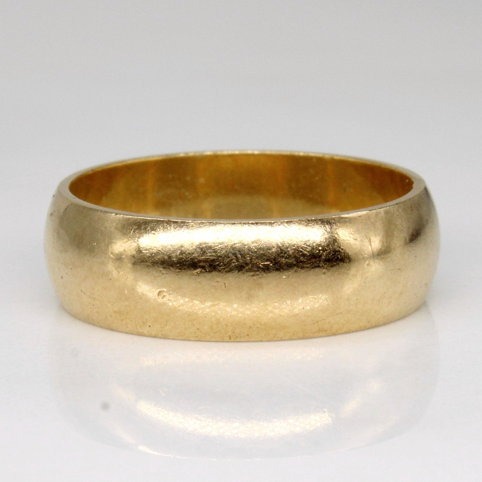 10K Yellow Gold Wedding Band Ring for Women - Size 6.75 - Perfect for Engagement, Anniversary & Everyday Wear