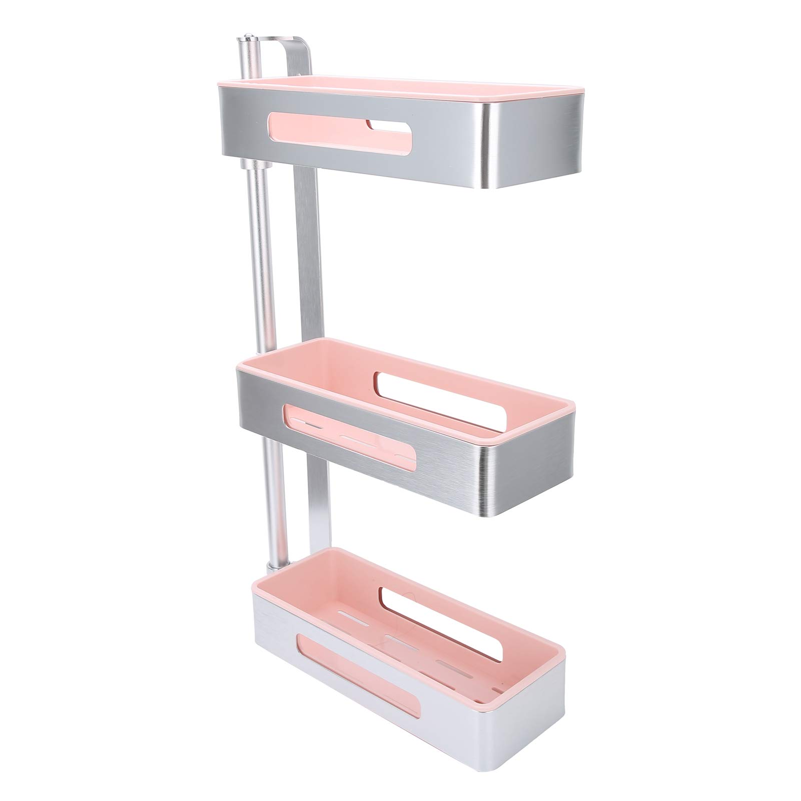3-Tier Rotating Spice Rack Organizer - 180° Wall Mount Spice Shelf with Hollow Design | Space-Saving Aluminum Spice Storage for Kitchen Countertop, Pantry & Bathroom | Perfect for Organizing Seasonings, Herbs & Small Kitchen Essentials