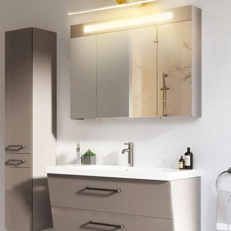 Dimmable Modern LED Bathroom Mirror Lights - Adjustable Vanity Lighting for Makeup & Shaving - Waterproof Bathroom Light Fixture with Touch Control