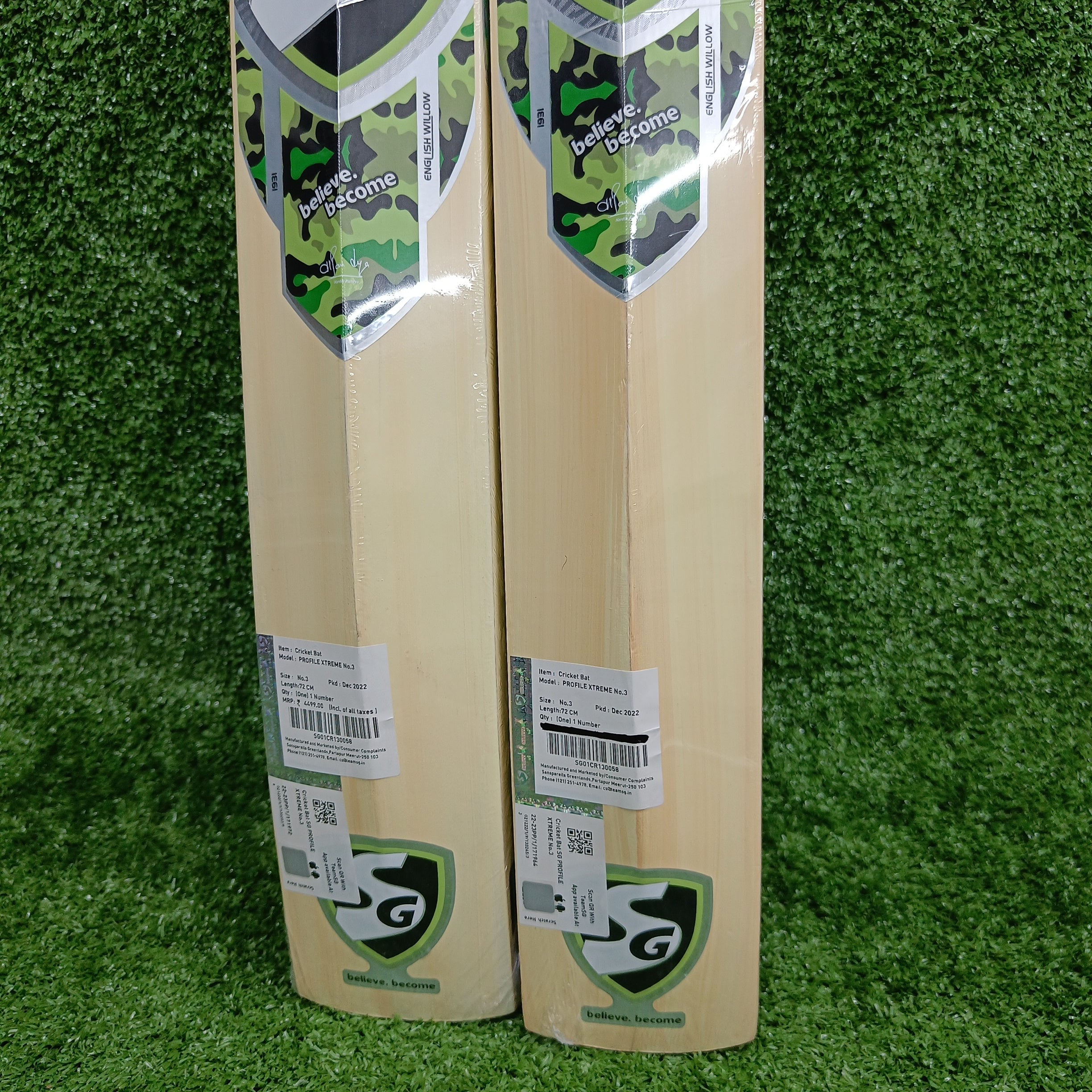 SG Profile Xtreme Junior Cricket Bat - Lightweight & Durable for Youth Players - Perfect for Practice, Matches & Training Sessions