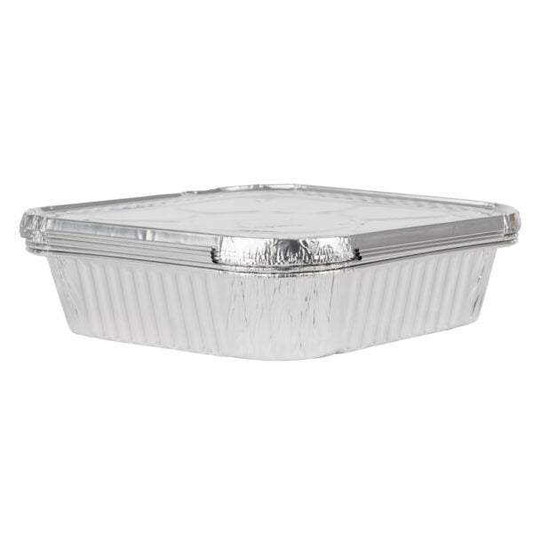 8-Inch Square Baking Pans with Lids - Set of 5 | Non-Stick Cake Pans for Brownies, Casseroles & Meal Prep | Oven & Freezer Safe Bakeware
