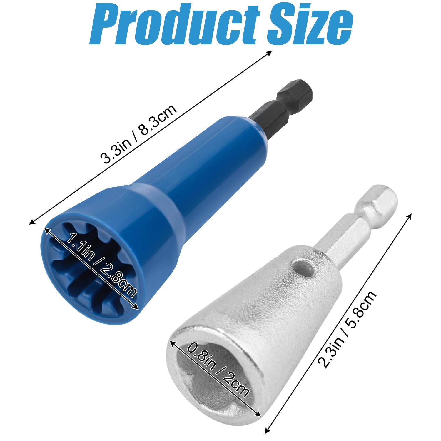2-Pack Electric Wire Twister Drill Attachment – 1/4