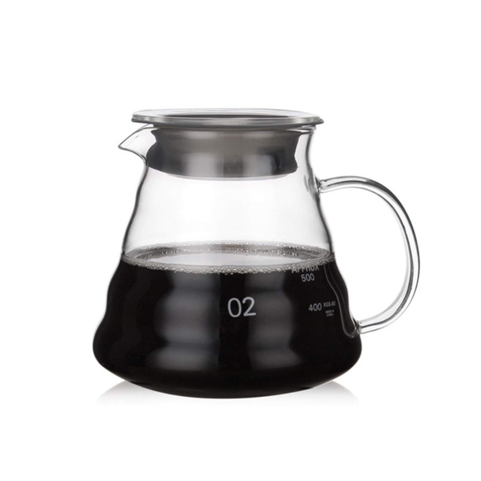 Heatproof Glass Pour Over Coffee Dripper - 580ml Server for Home Brewing