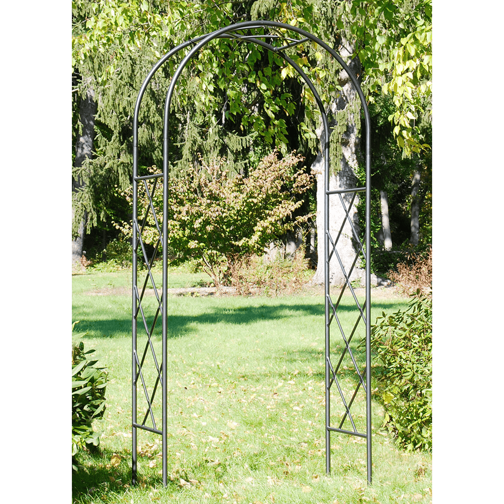 Achla Designs Lattice Arbor I - Decorative Garden Trellis for Climbing Plants, Outdoor Patio & Backyard Decor