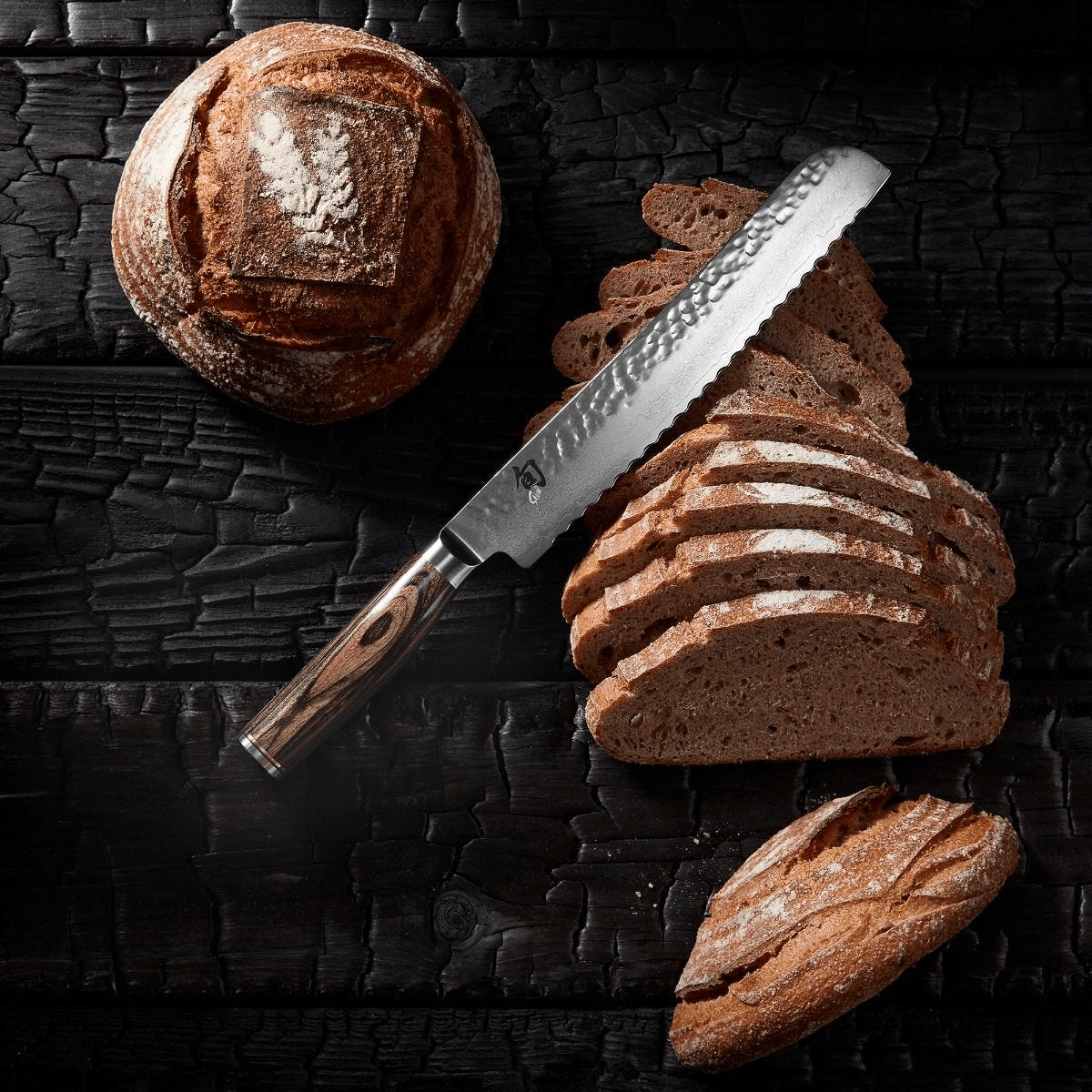 Shun Premier 9-Inch Bread Knife - Ultra-Sharp Japanese Steel Blade for Slicing Bread, Cakes & Pastries - Perfect for Home Bakers & Professional Chefs