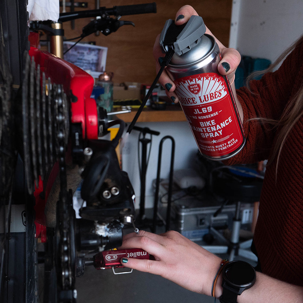 Juice Lubes JL-69 Bike Chain Lubricant Spray - Premium Bicycle Maintenance Oil for Smooth & Quiet Cycling - Ideal for Road, Mountain & Commuter Bikes
