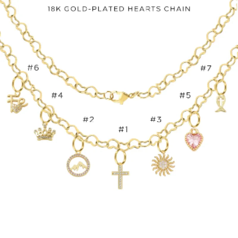 Charm Necklace with Assorted Charms - Elegant Layering Jewelry for Women | Perfect for Everyday Wear, Gift Giving & Special Occasions