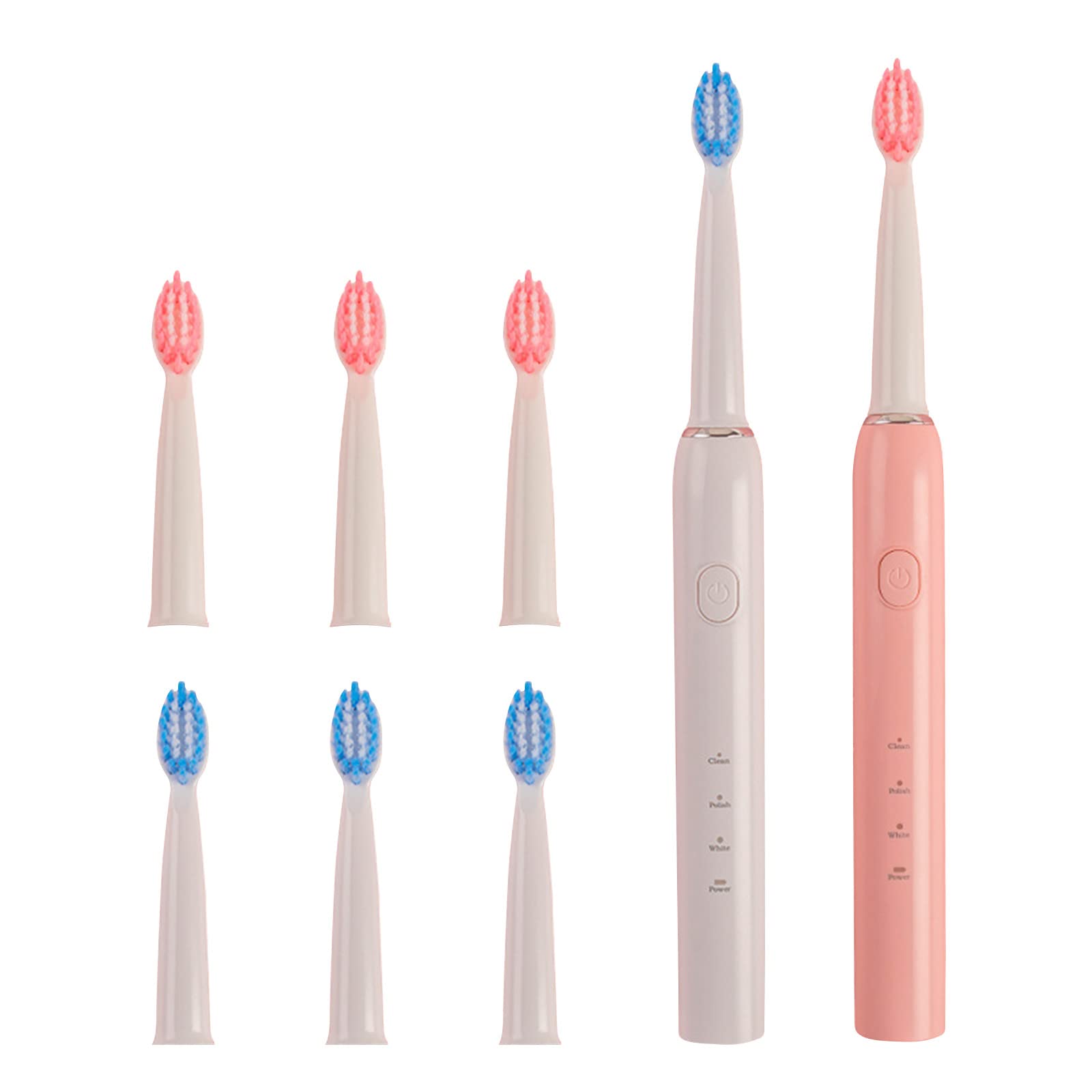 Electric Toothbrush for Adults & Families - Smart Sonic Toothbrush with 8 Replacement Heads, Whitening & Deep Cleaning, Portable Travel Toothbrush Kit for Home & Vacation Use