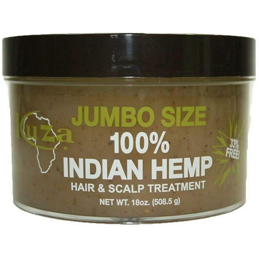 KUZA 100% Pure Indian Hemp Hair & Scalp Treatment Oil - Natural Hair Growth, Moisturizing & Repair for Dry, Damaged Hair - Perfect for Daily Hair Care & Scalp Massage