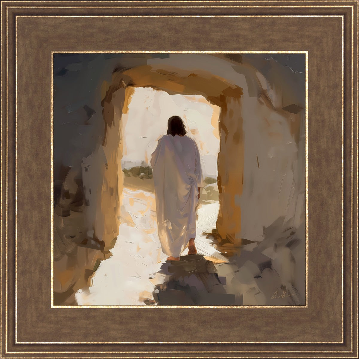 He Is Risen By Gabriel Heaton - Inspirational Christian Wall Art for Easter Decor, Church, Home & Office