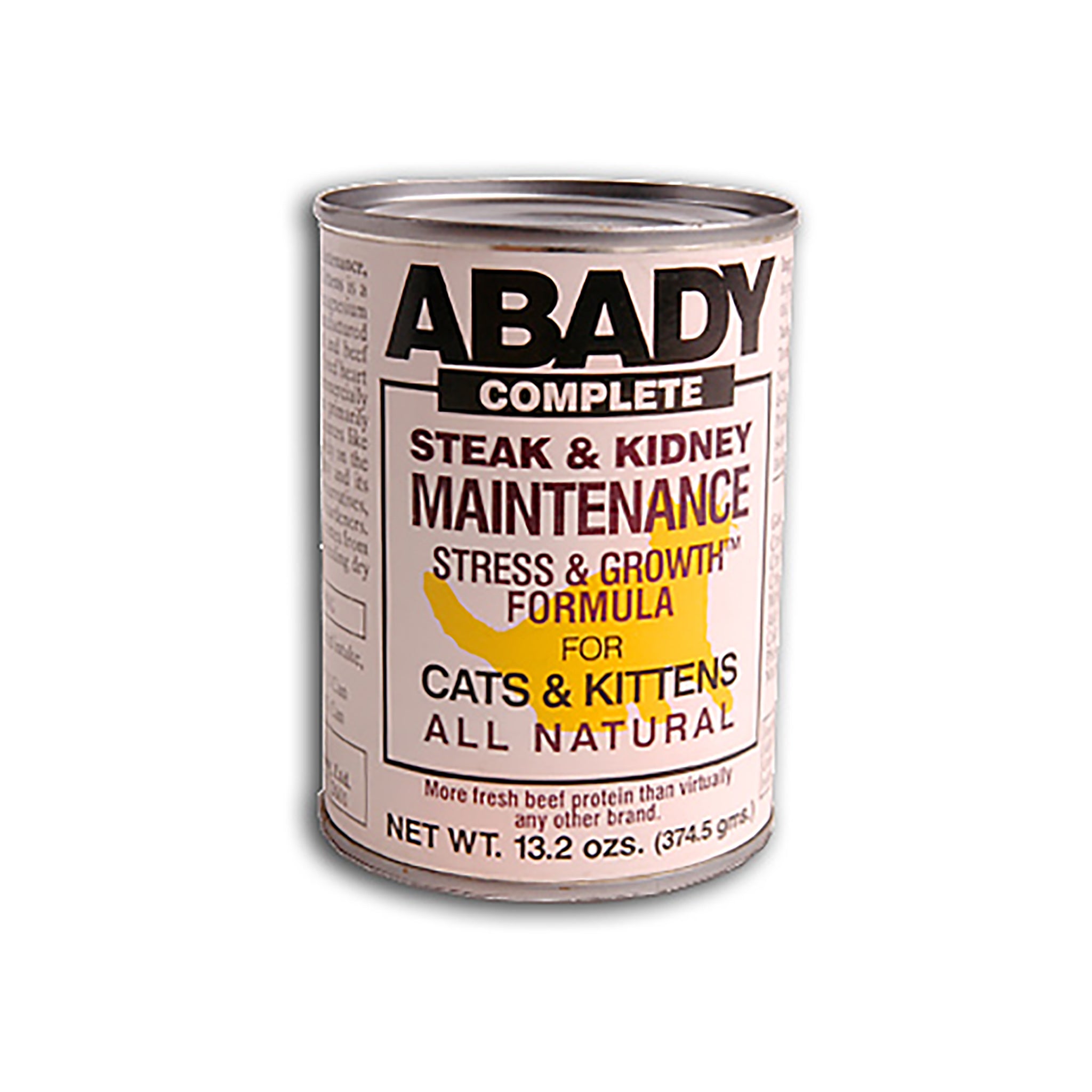 Premium Abady Complete Steak & Kidney Cat Food - High Protein Wet Food for Adult Cats - Grain-Free Natural Recipe - Perfect for Picky Eaters & Indoor Cats - Supports Urinary Health & Digestion