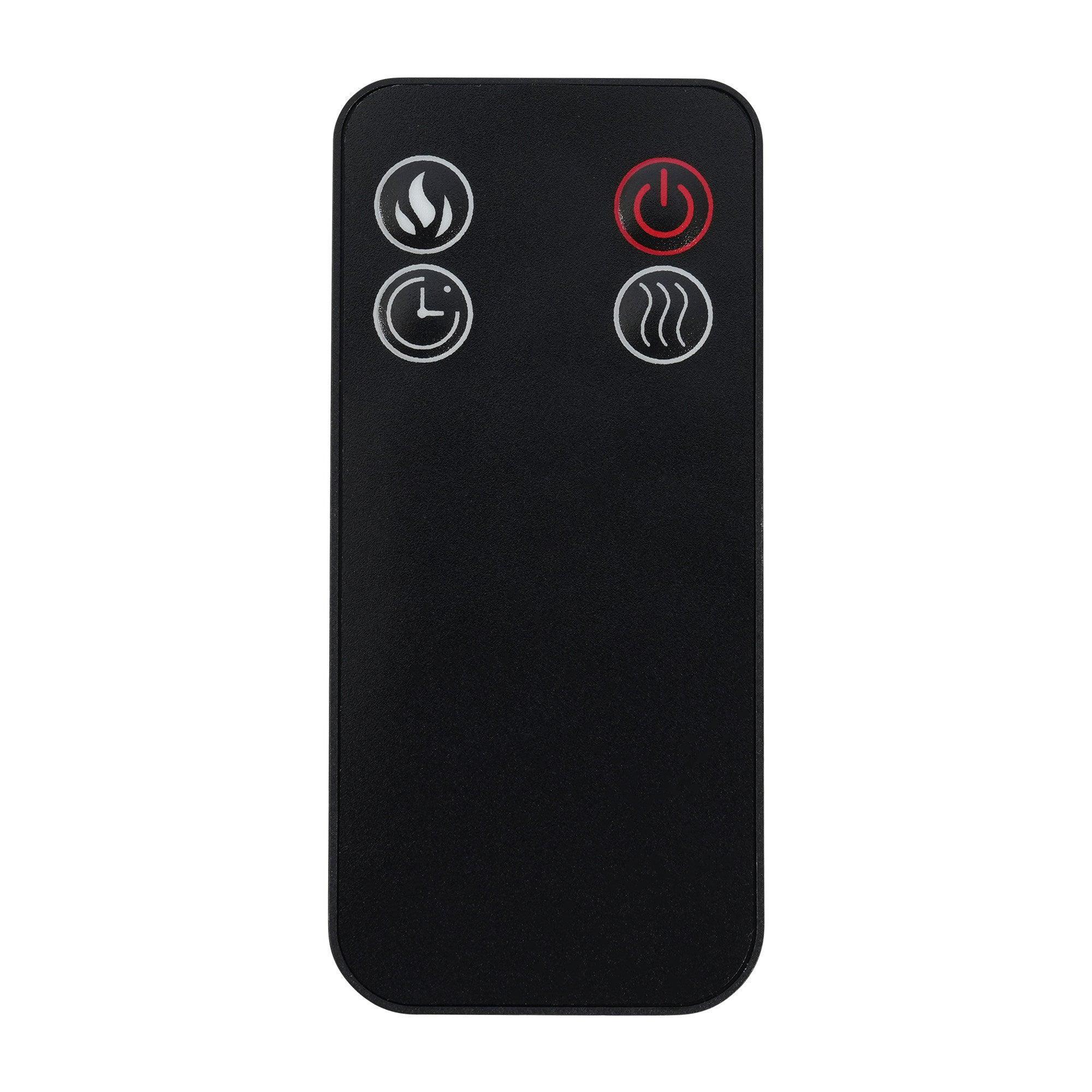 3 Color LED Electric Fireplace - Black Recessed or Wall Mount Flame Heater for Living Room, Bedroom & Office