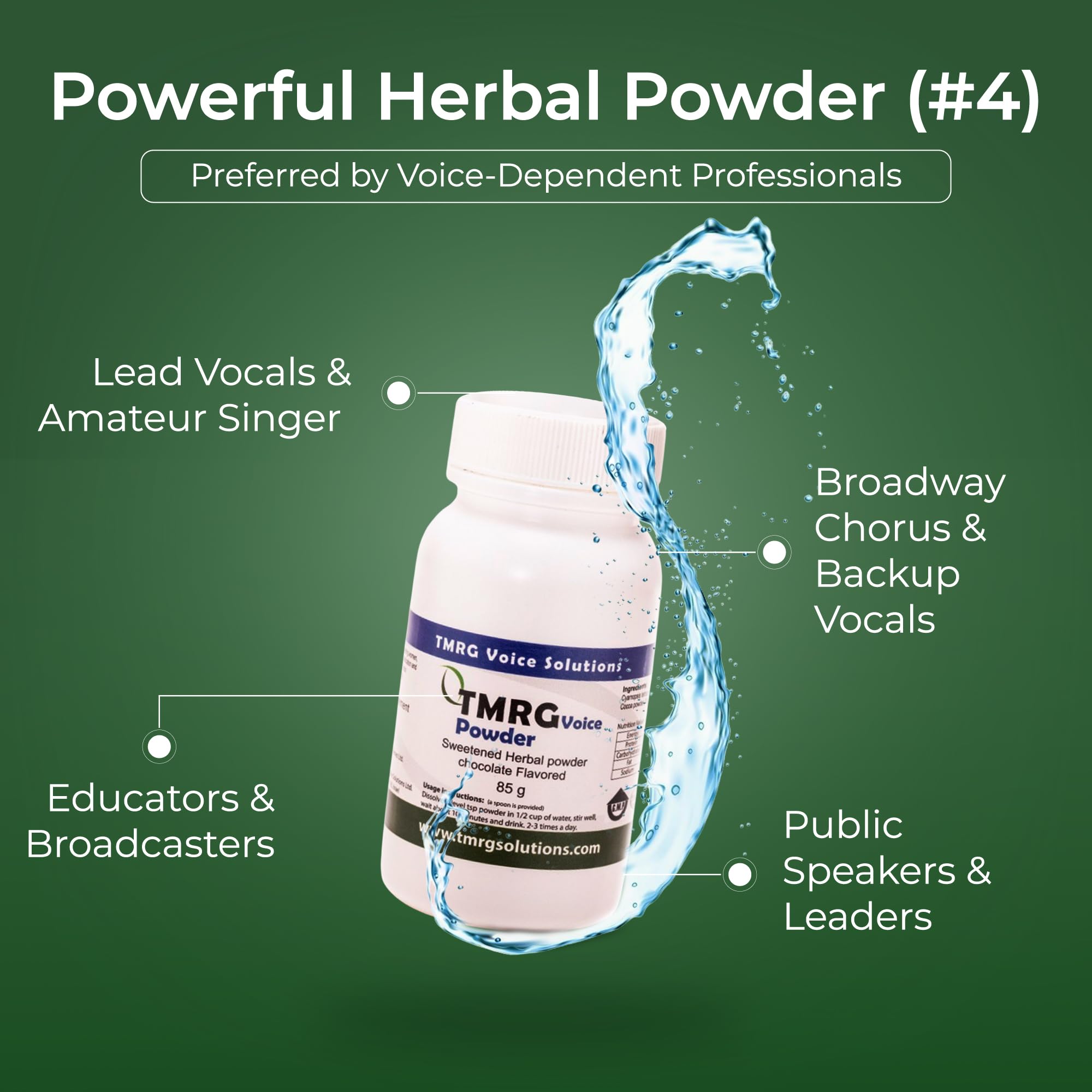 Professional Vocal Cord Remedy Powder - Natural Herbal Supplement for Singers & Speakers - Relieves Vocal Fatigue, Enhances Clarity & Improves Range - Perfect for Performances, Public Speaking & Voice Training