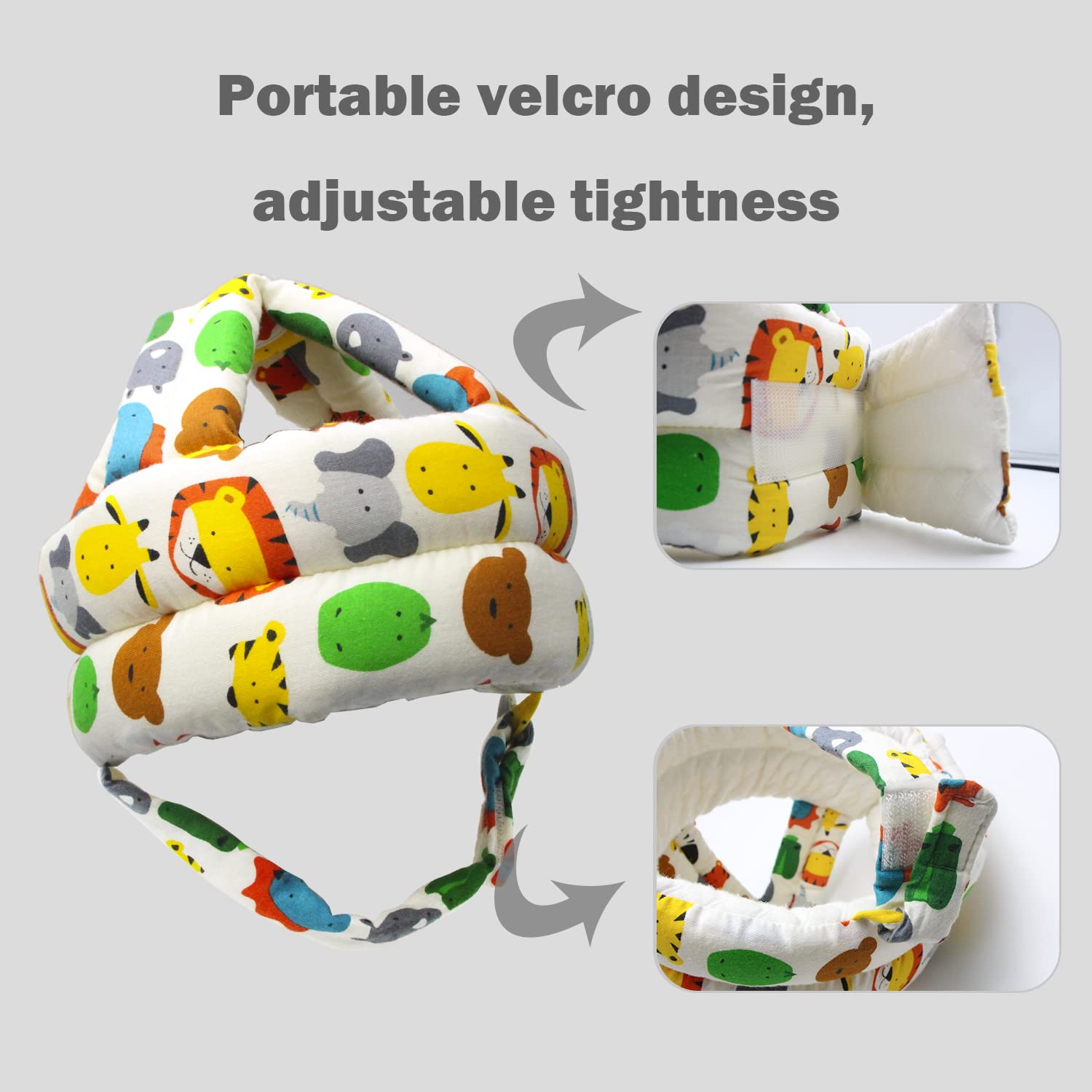Baby Helmet for Crawling & Walking - Adjustable Safety Head Protector to Prevent Bumps & Injuries | Perfect for Playtime, Learning to Walk & Indoor/Outdoor Activities
