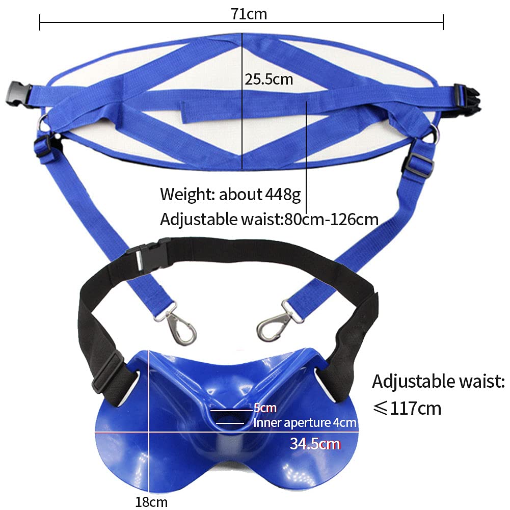 **Thickened Sponge Padded Offshore Fishing Fighting Belt - Adjustable Waist Support for Boat & Tackle Fishing - Professional Fishermen Belt (Black, 34.5x18cm) - Ideal for Deep Sea, Surf & Kayak Fishing**