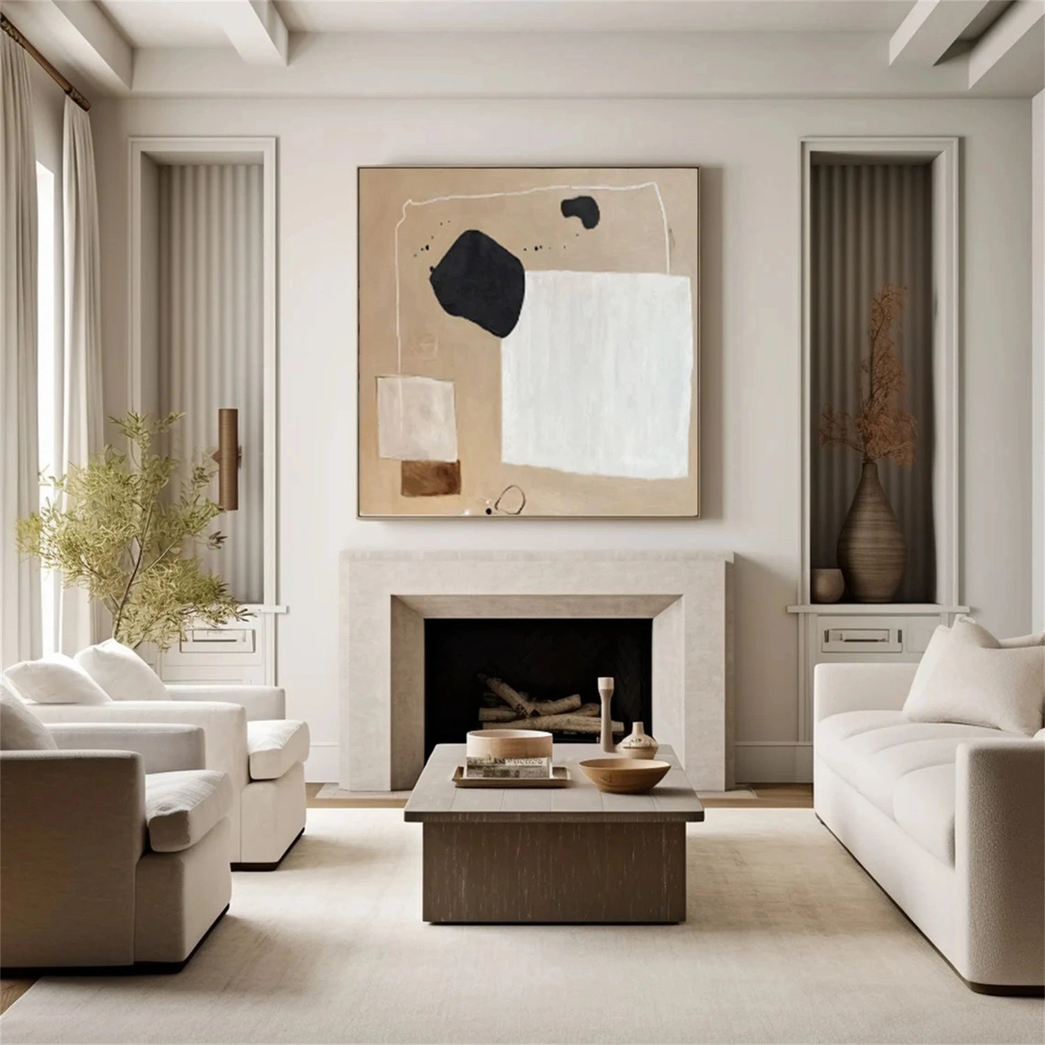 Abstract Tranquility Wall Art Print #WS238 - Modern Home Decor for Living Room, Bedroom & Office