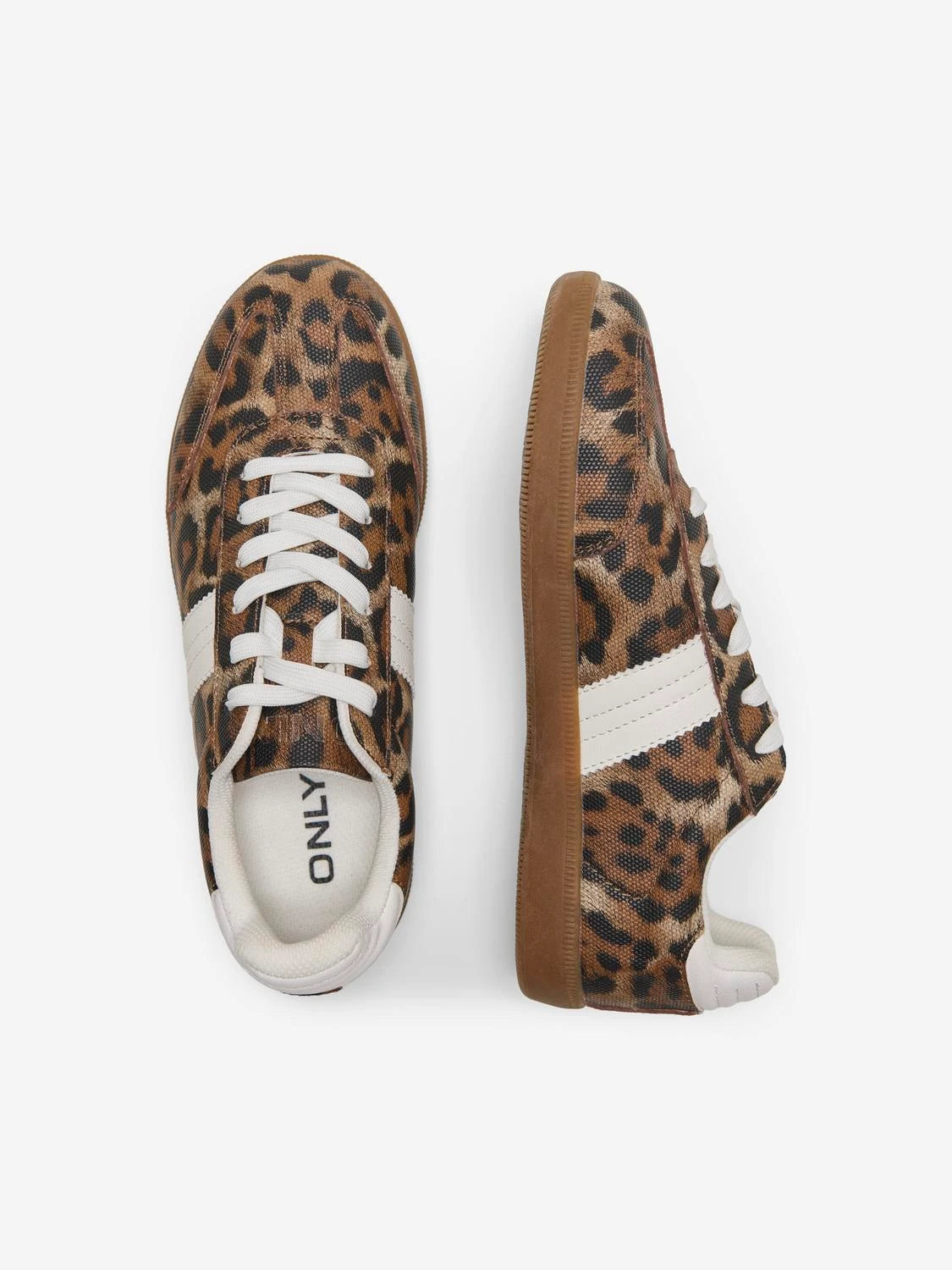 Lamber Sneaker Women's Casual Shoes - Sand & Leopard Print Fashion Sneakers for Walking, Running & Everyday Wear