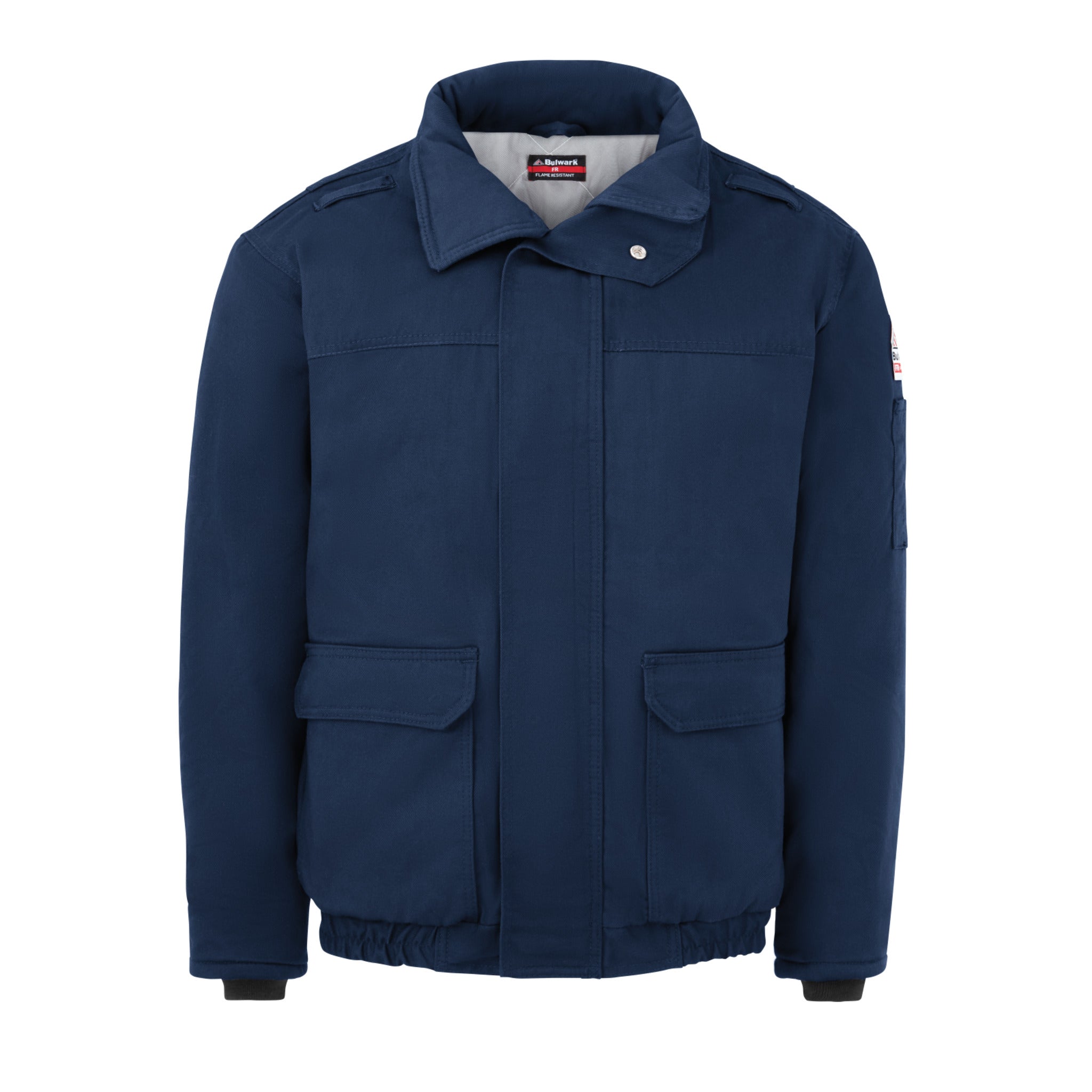 Bulwark FR Men's JLR8 Heavyweight Insulated Bomber Jacket - CAT 3 Flame Resistant, Water Repellent, Nomex Zipper | Warm, Durable & Comfortable Workwear for Cold Weather | Sizes S-3XL | Ideal for Construction, Oil Rig & Industrial Workers