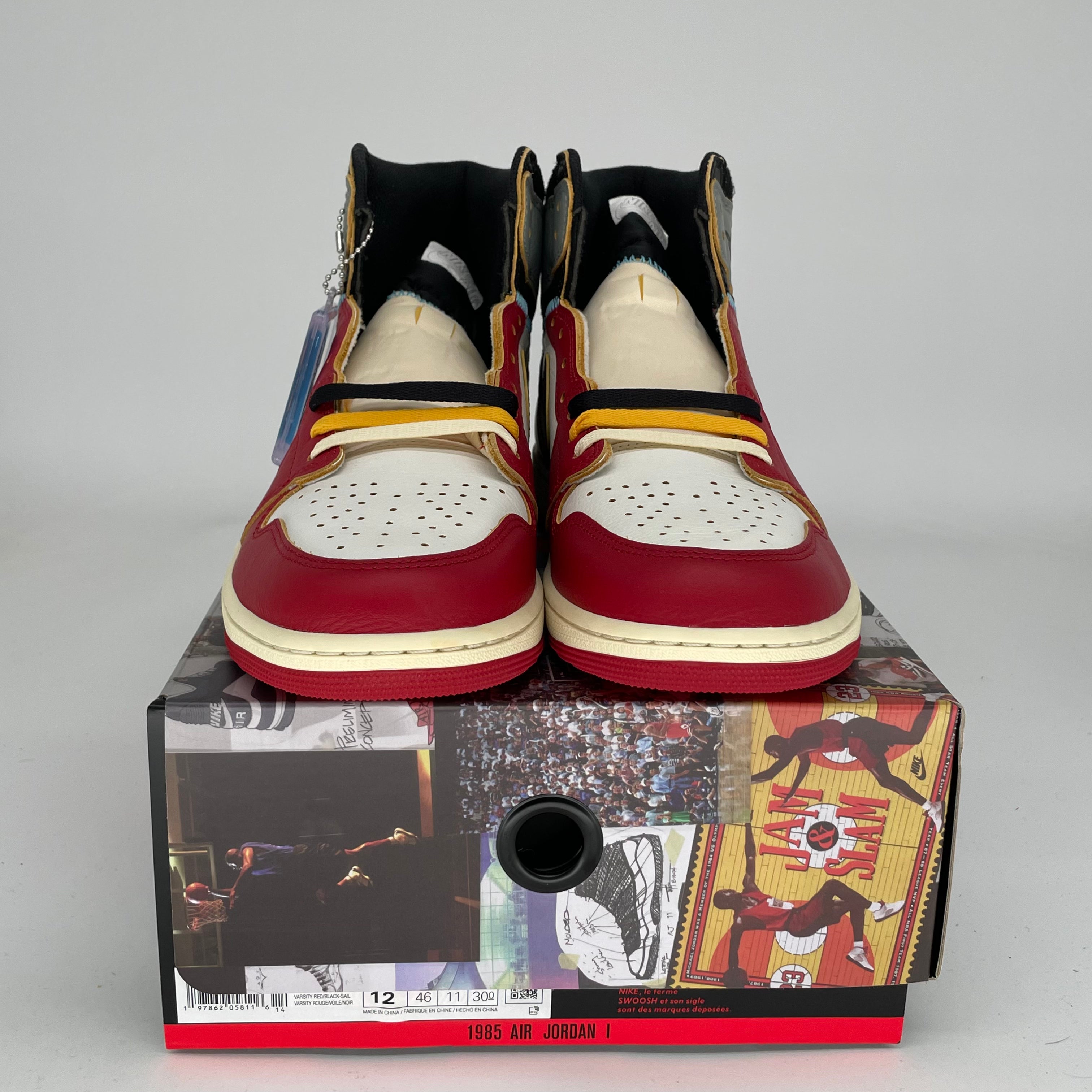 Air Jordan 1 Union LA Chicago Shadow Men's Sneakers Size 12 - HV8563-600 | Retro Basketball Shoes for Streetwear & Casual Outfits