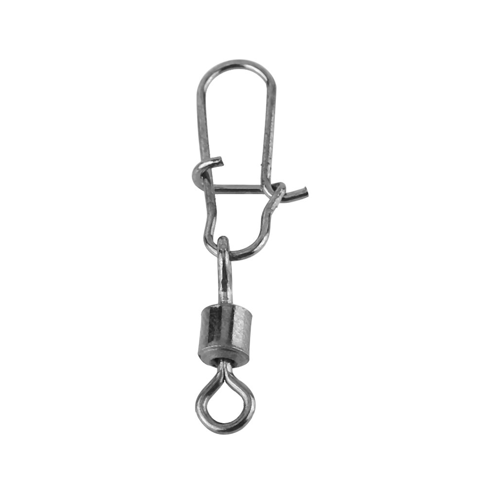 High Strength Fishing Rolling Swivels with Coastlock Snap - Durable Solid Fishing Tackle for Bass & Freshwater Fishing - Perfect for Saltwater, Trolling & Deep Sea Angling