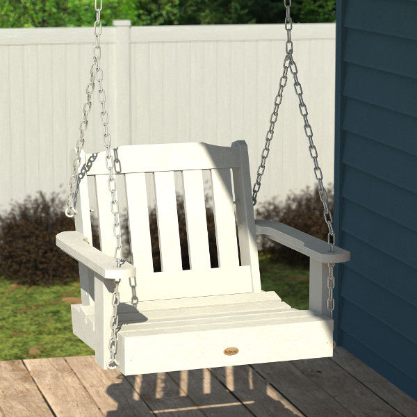Lehigh Single Seat Swing - Outdoor Porch Swing for Patio, Garden, Backyard - Comfortable Hanging Chair with Durable Steel Frame - Perfect for Relaxing, Lounging & Enjoying Nature