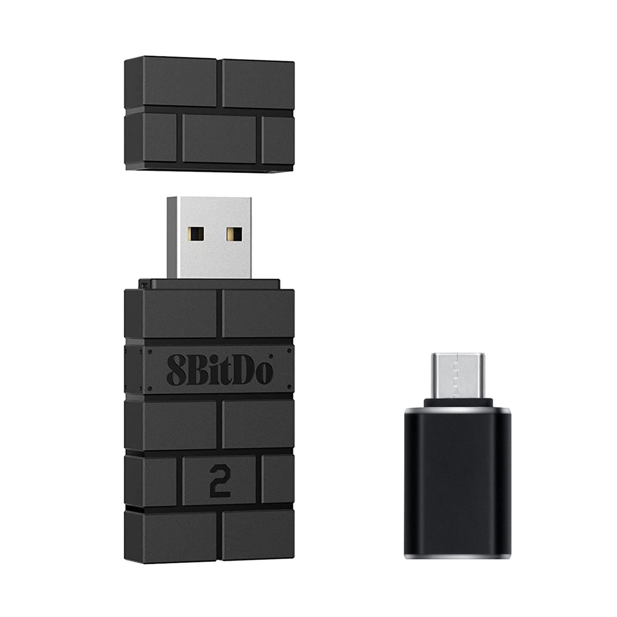 Mcbazel USB 2.0 Wireless 8-Bit Controller Adapter with OTG Accessory - Compatible with Nintendo Switch OLED/NS Switch, PS5, PS4, PC & Raspberry Pi - Perfect for Retro Gaming, Multi-Platform Play & Home Entertainment Systems