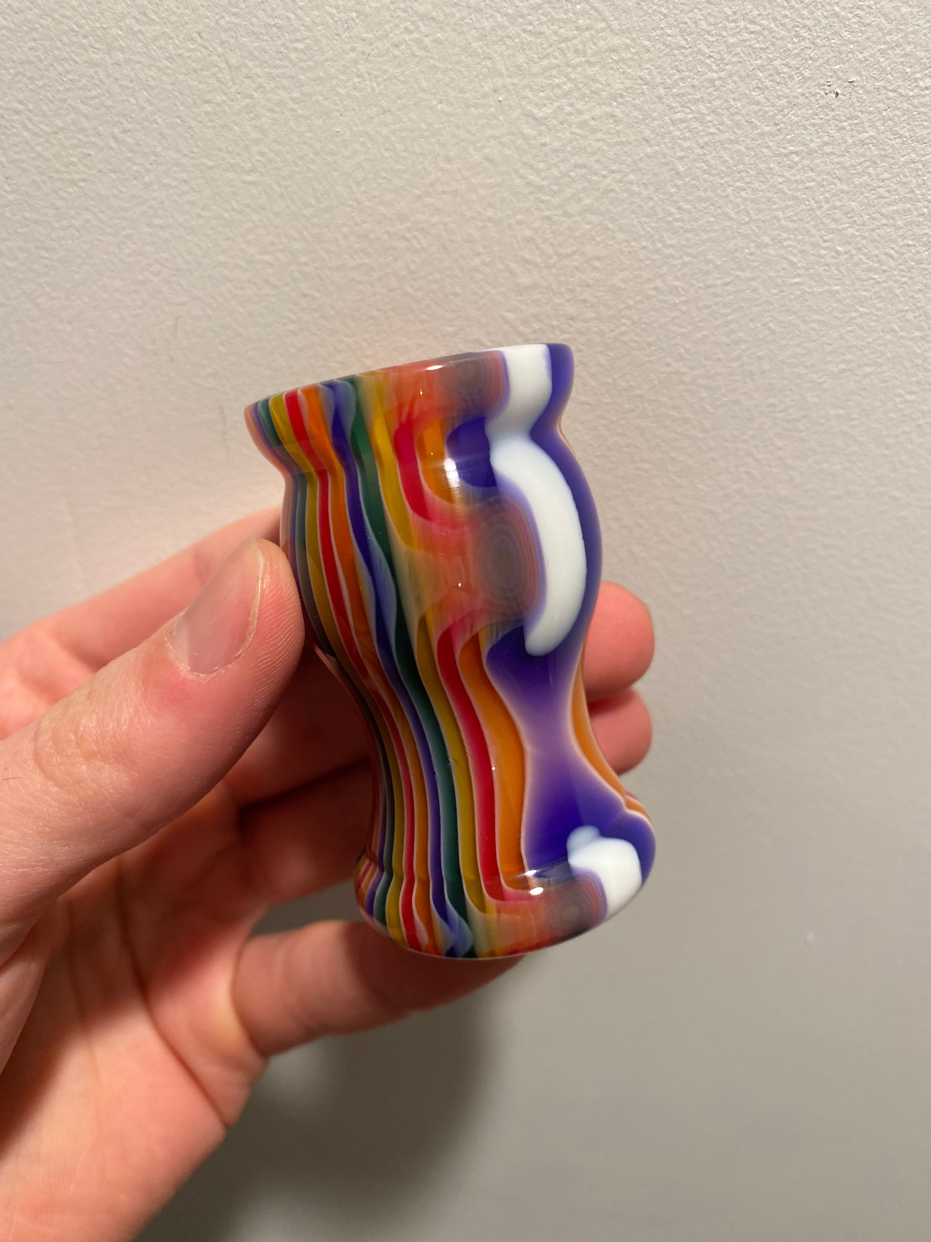 Handcrafted Candy Stripe Shaving Brush Handle - Fits 24mm & 26mm Knots - Premium Factory Second - Perfect for Wet Shaving & Grooming Kits - Ideal Gift for Men
