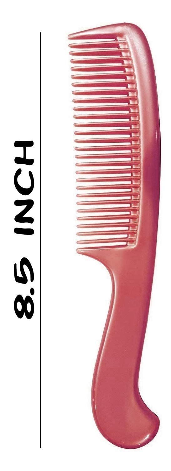 Premium 5-Piece Hair Comb Set for Men, Women & Kids - All Hair Types - Lightweight 15g Peach Combs - Perfect for Styling, Detangling & Travel