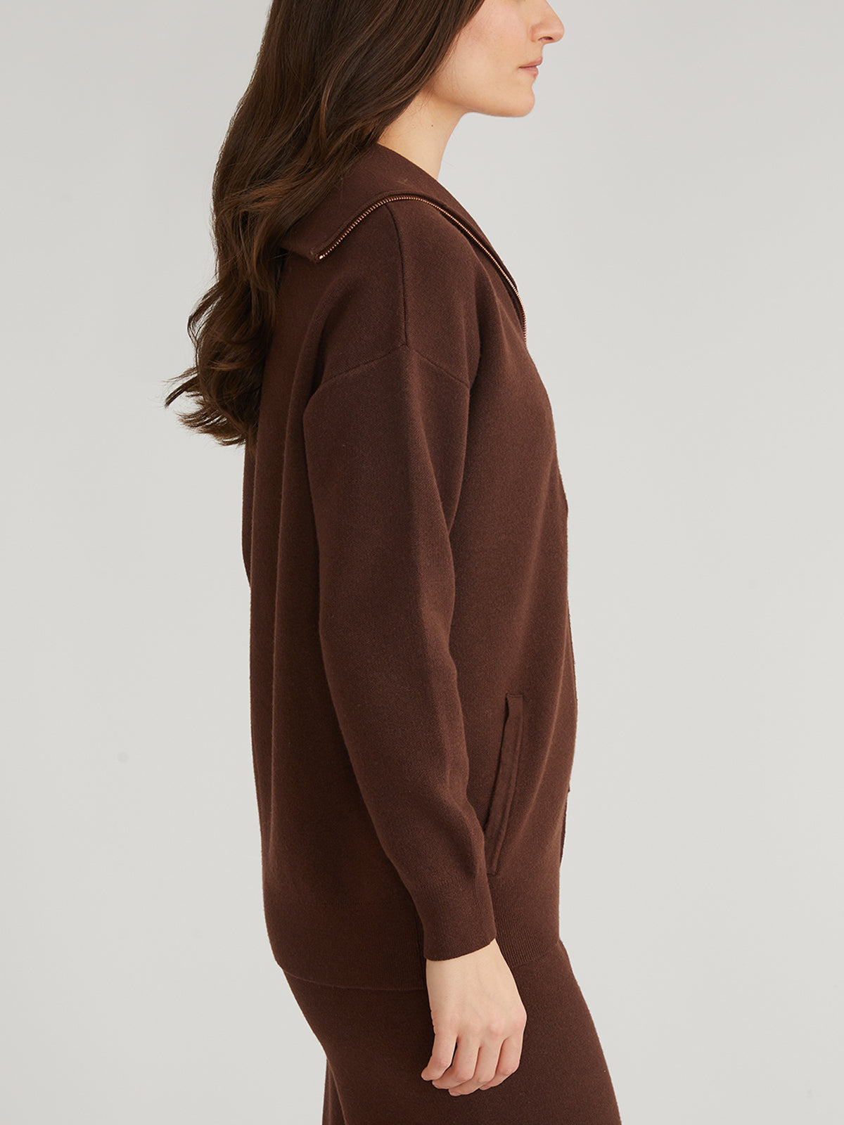 Amanda Women's Zip Front Cardigan - Lightweight Knit Sweater for Casual Wear, Office & Layering | Cozy Fall & Winter Fashion