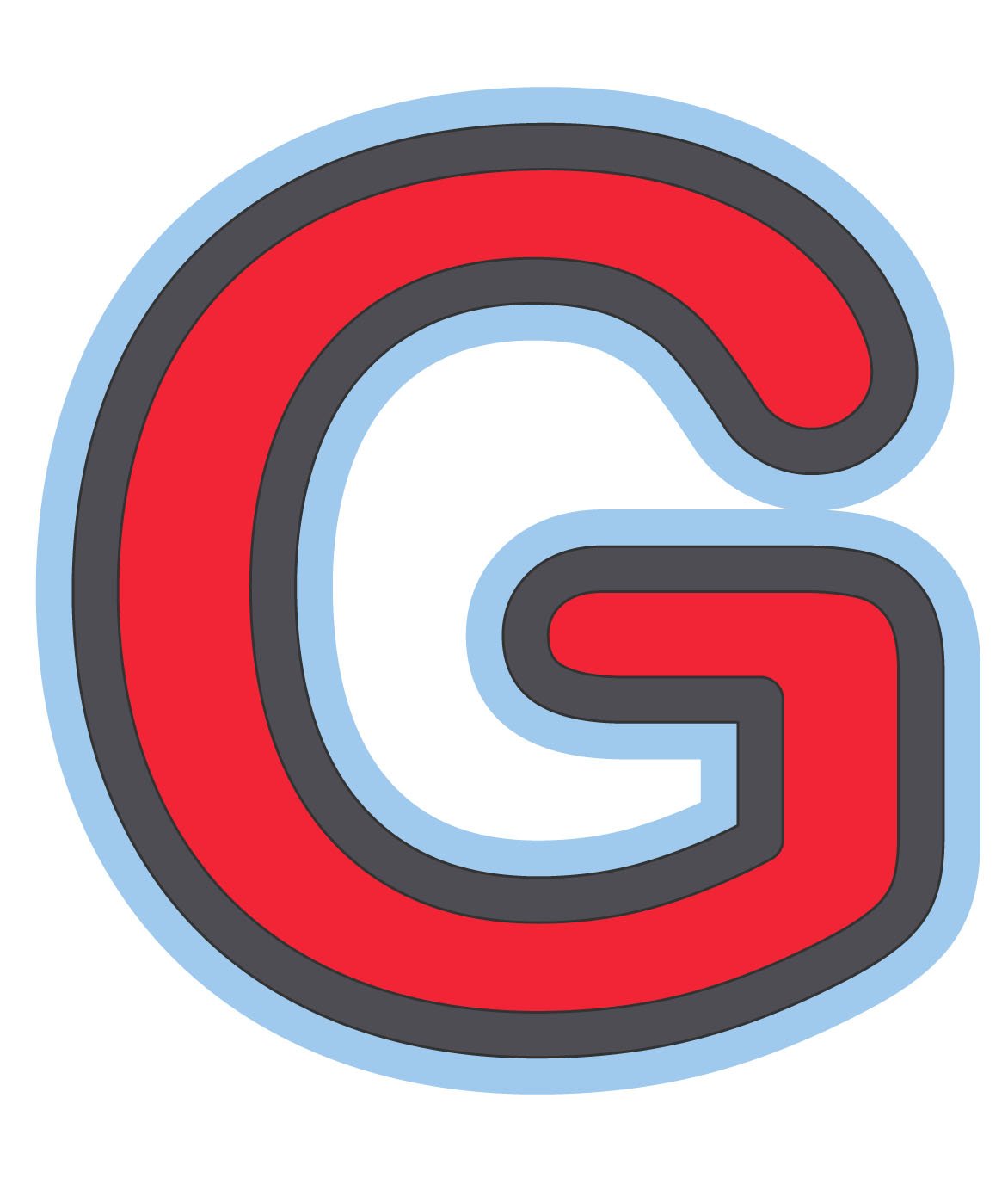 Bebemon Red Capital Letter G - Decorative Alphabet Letter for Home Decor, Wall Art, and DIY Crafts - Perfect for Nursery, Kids Room, and Party Decorations