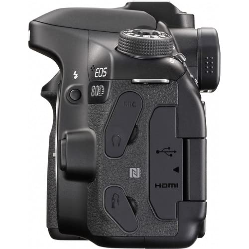 Canon EOS 80D DSLR Camera Body Only (1263C004) | 64GB Memory Card, Protective Case, Corel Photo Software, LPE6 Battery, Card Reader, Flexible Tripod, HDMI Cable & Hand Strap Included | Professional Photography, Vlogging & Travel Use (Renewed)
