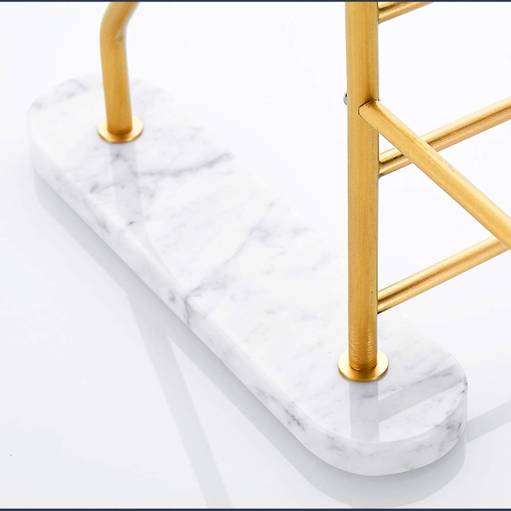 Nordic Style Marble Bathroom Towel Rack - Rustproof & Easy to Install - Perfect for Modern Bathrooms, Spas, and Luxury Home Decor (Size: Standard)