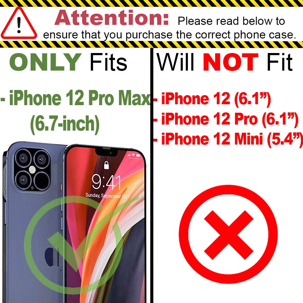 Premium Clear Hard Back Case for Apple iPhone 12 Pro Max (6.7