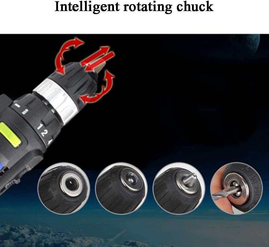 Rechargeable Cordless Electric Screwdriver Set with Lithium Battery - Industrial Grade Multifunctional Hand Drill Kit in Carrying Case - Perfect for DIY Projects, Home Repairs & Professional Construction Work