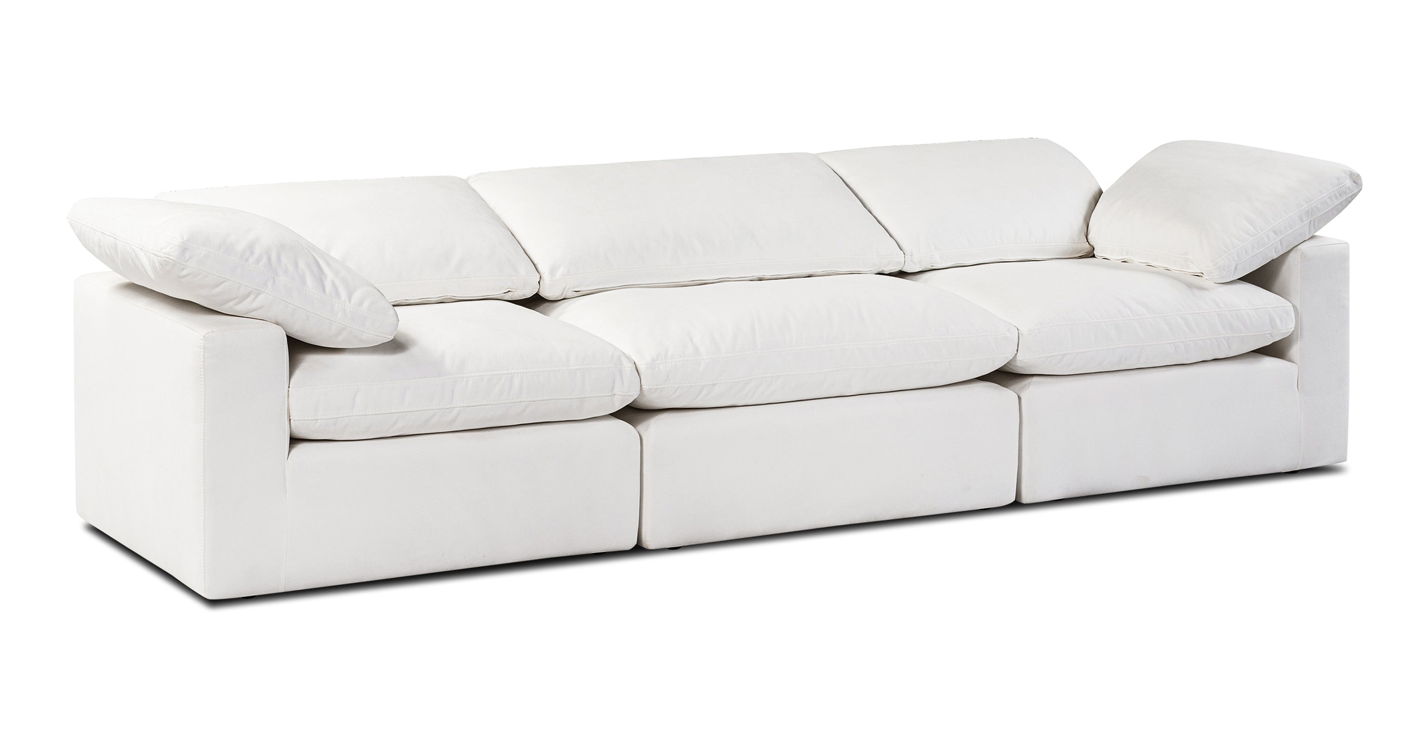 3-Seat Aspen Modular Sofa - Modern Sectional Couch for Living Room, Lounge & Office - Soft Fabric Upholstery, Easy Assembly, Space-Saving Design