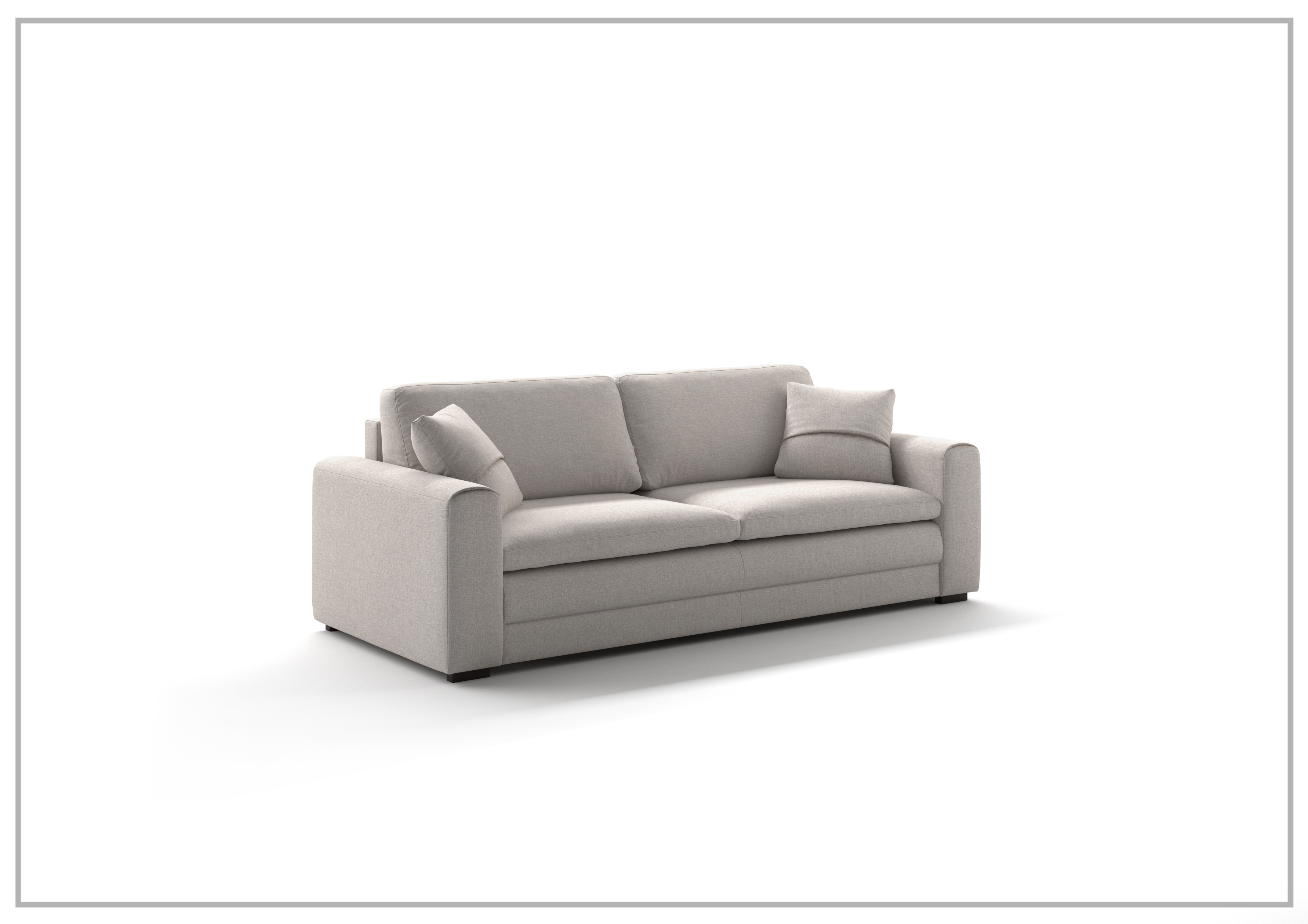 Luonto Cove Sleeper Sofa with Pillow Top Plush Seating & One-Touch Hybrid Deluxe Mechanism - Convertible Bed for Small Spaces, Guest Room & Apartment Living