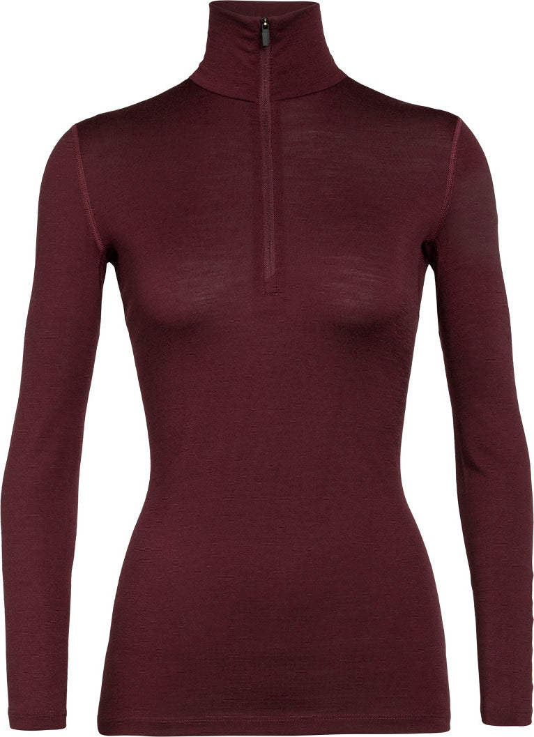 200 Oasis Women's Long Sleeve Half Zip Pullover - Comfortable Thermal Knit Top for Outdoor Hiking, Casual Wear & Winter Layering