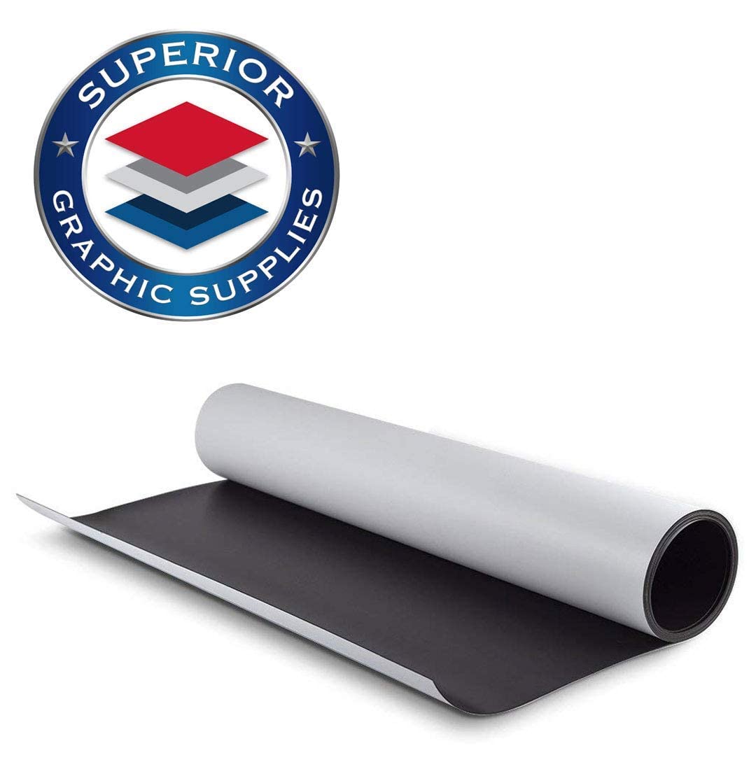 Premium Magnetic Whiteboard Sheets - 10 Pack of Ultra-Strong, Flexible Matte White Magnetic Rolls for DIY Projects, Office & Classroom Use