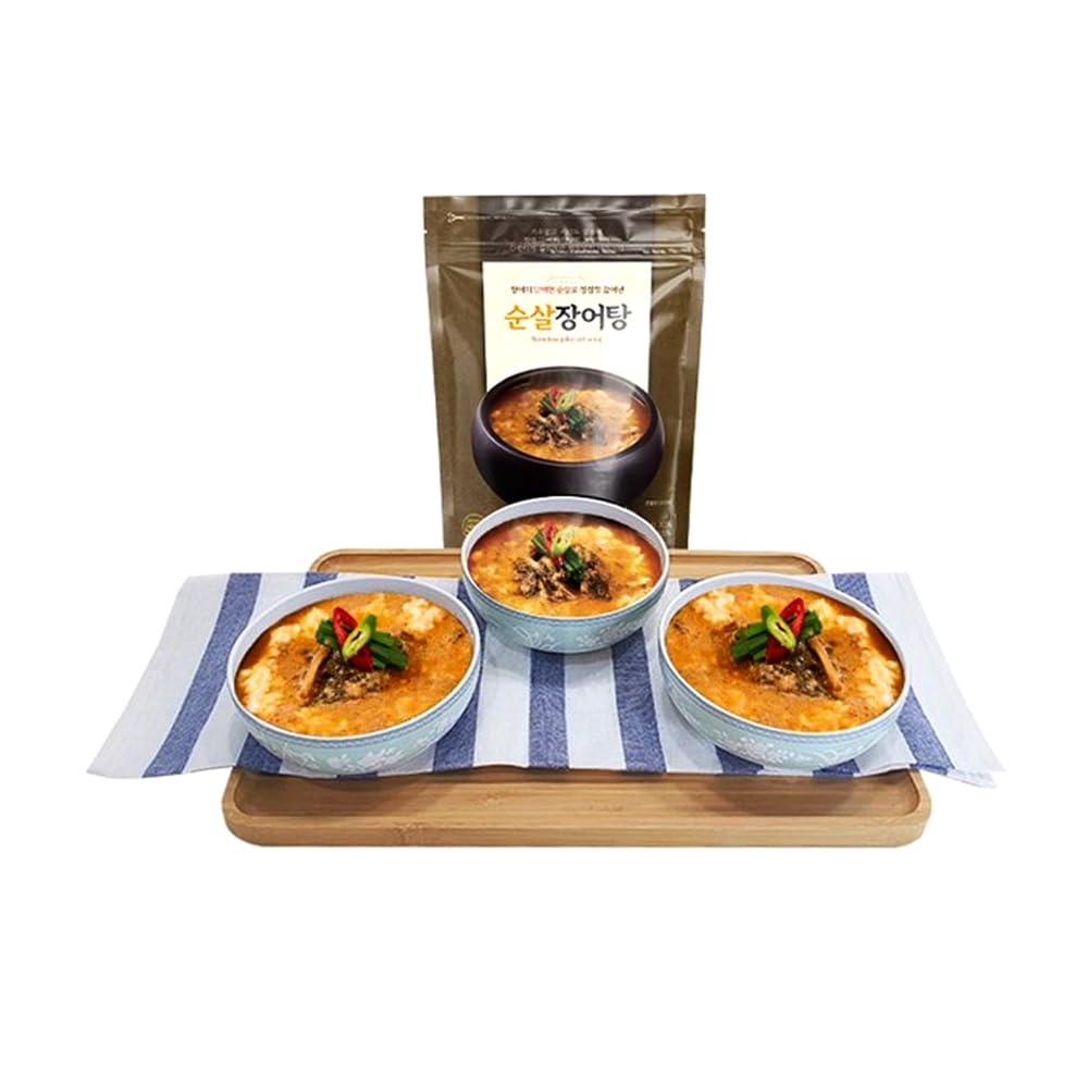 HOMESUNSET Korean Boneless Eel Soup - Ready to Eat, High Protein, Healthy Comfort Food, Traditional Korean Soup, Authentic Asian Cuisine, Microwavable Seafood Meal, 1KG Pack, Nutritious & Delicious, Quick Serve Korean Food - Perfect for Busy Weeknights, Office Lunches & Authentic Korean Dining Experience