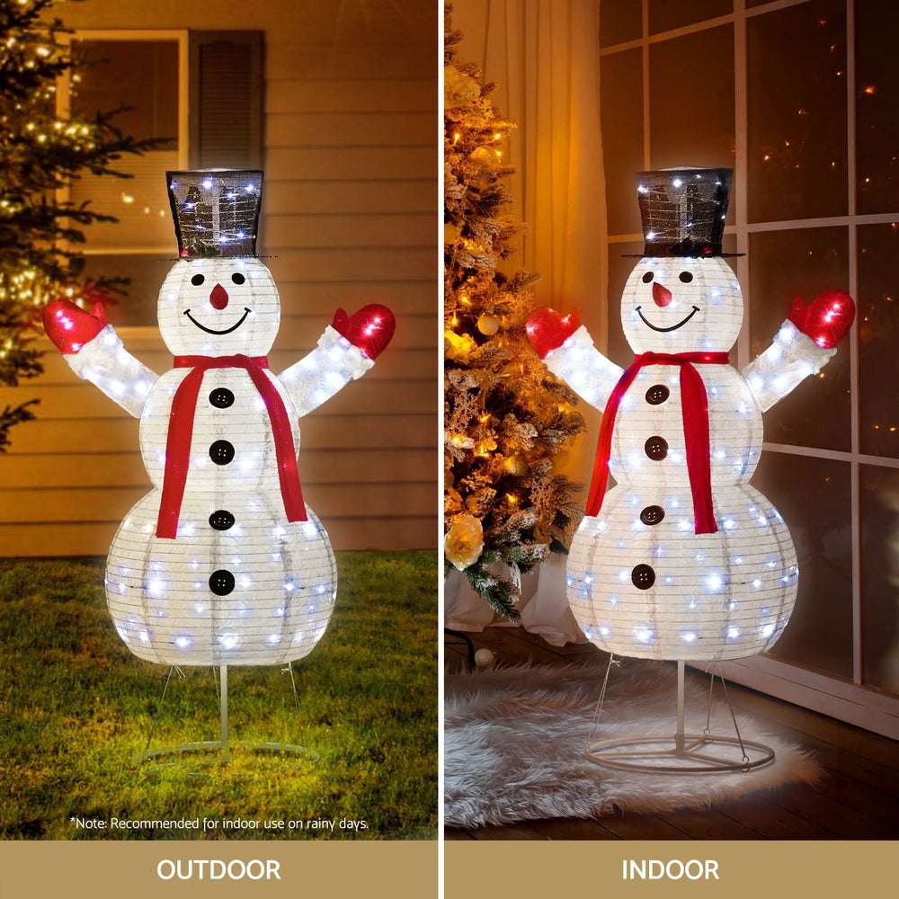 1.7M 200 LED Christmas Fairy Lights with Snowman Decorations - Indoor/Outdoor Holiday String Lights for Xmas Tree, Home, Yard, and Party Decorations