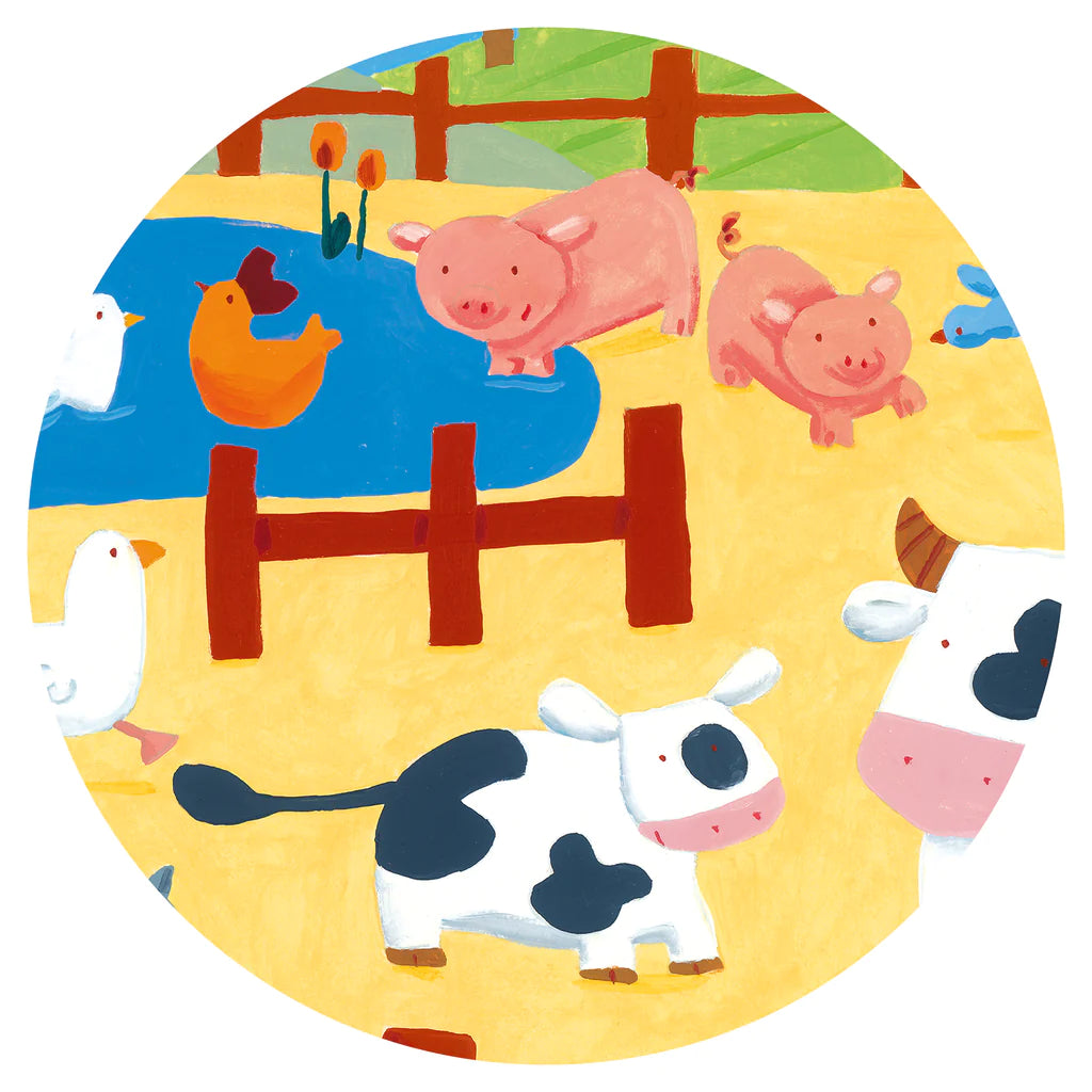24 Piece Jigsaw Puzzle - The Cows in The Field - Fun Farm Animal Puzzle for Kids & Adults - Perfect for Family Game Night, Classroom Activities & Relaxation Therapy
