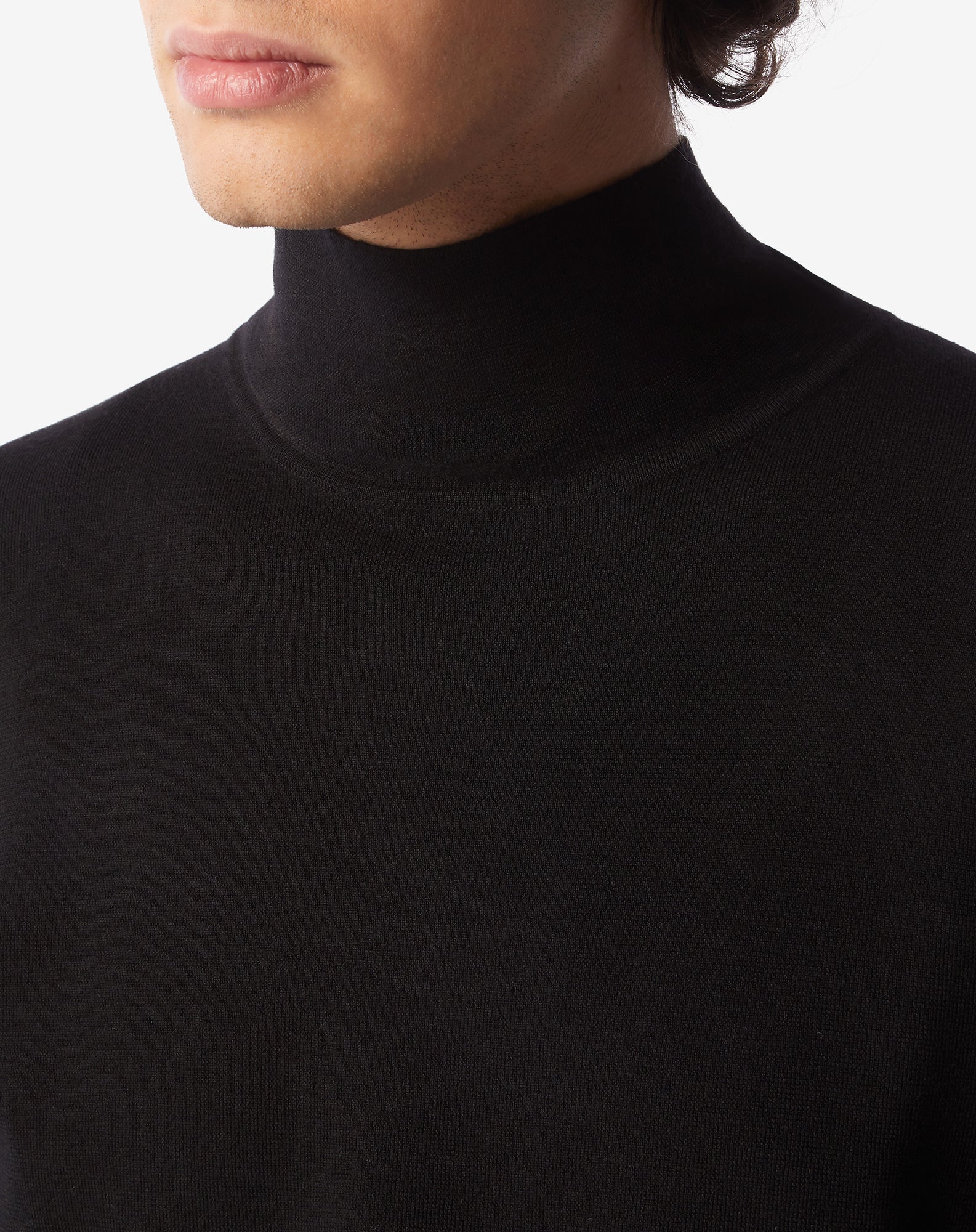 Premium CORNELIANI Extrafine Wool Turtleneck Sweater - Black | Soft & Warm Men's Winter Pullover | Perfect for Office, Date Night & Cold Weather Layering