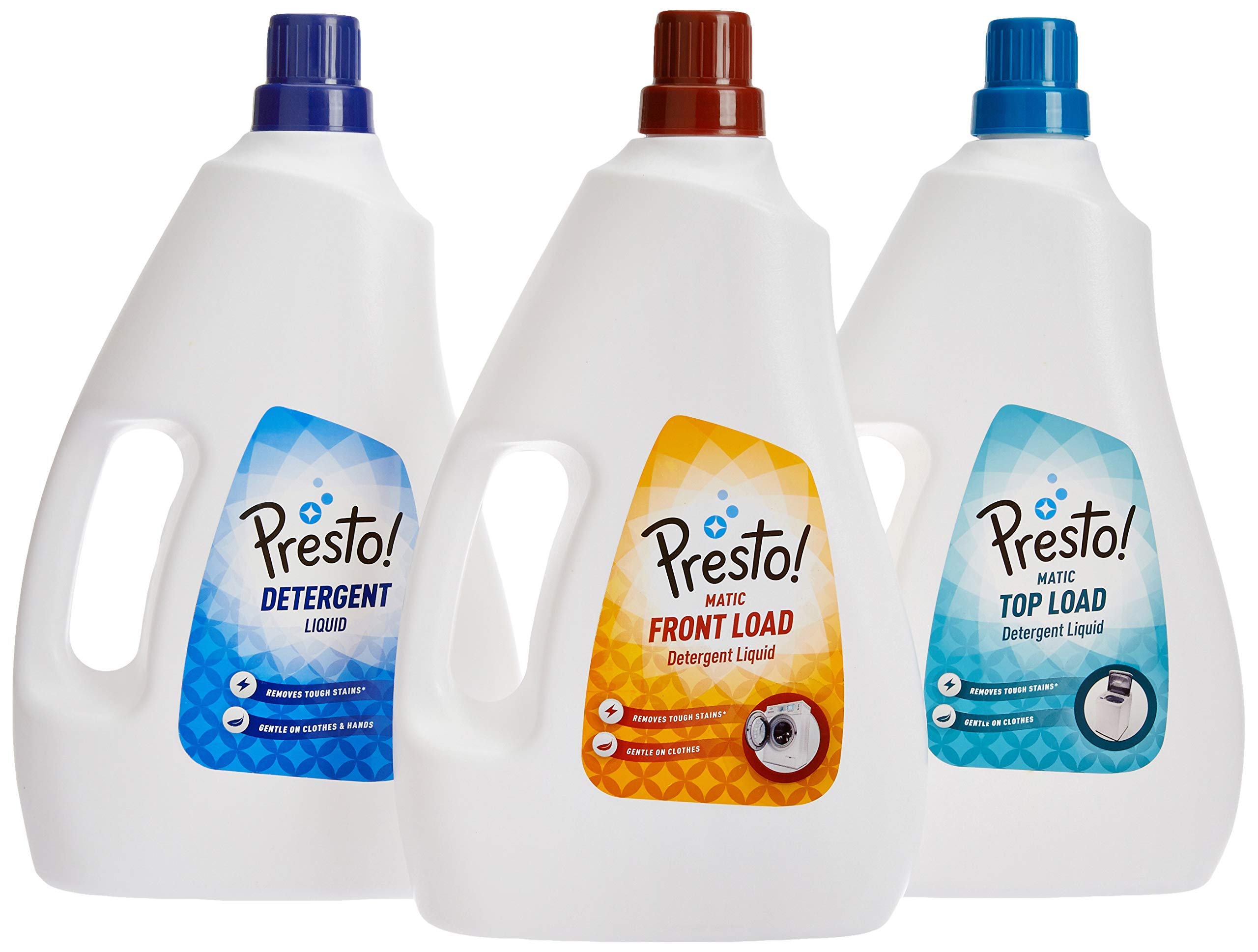 Presto! Matic Top Load Liquid Laundry Detergent - 2 Litre (67.6 oz) | Tough Stain Remover | Color Safe & Fabric Friendly | Bleach & Phosphate Free | Ideal for HE Washing Machines & Everyday Laundry