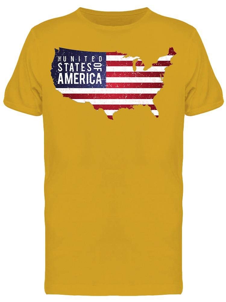 USA Map Graphic T-Shirt for Men - Patriotic American Flag Design, Comfortable Cotton Tee - Perfect for Independence Day, Travel & Casual Wear