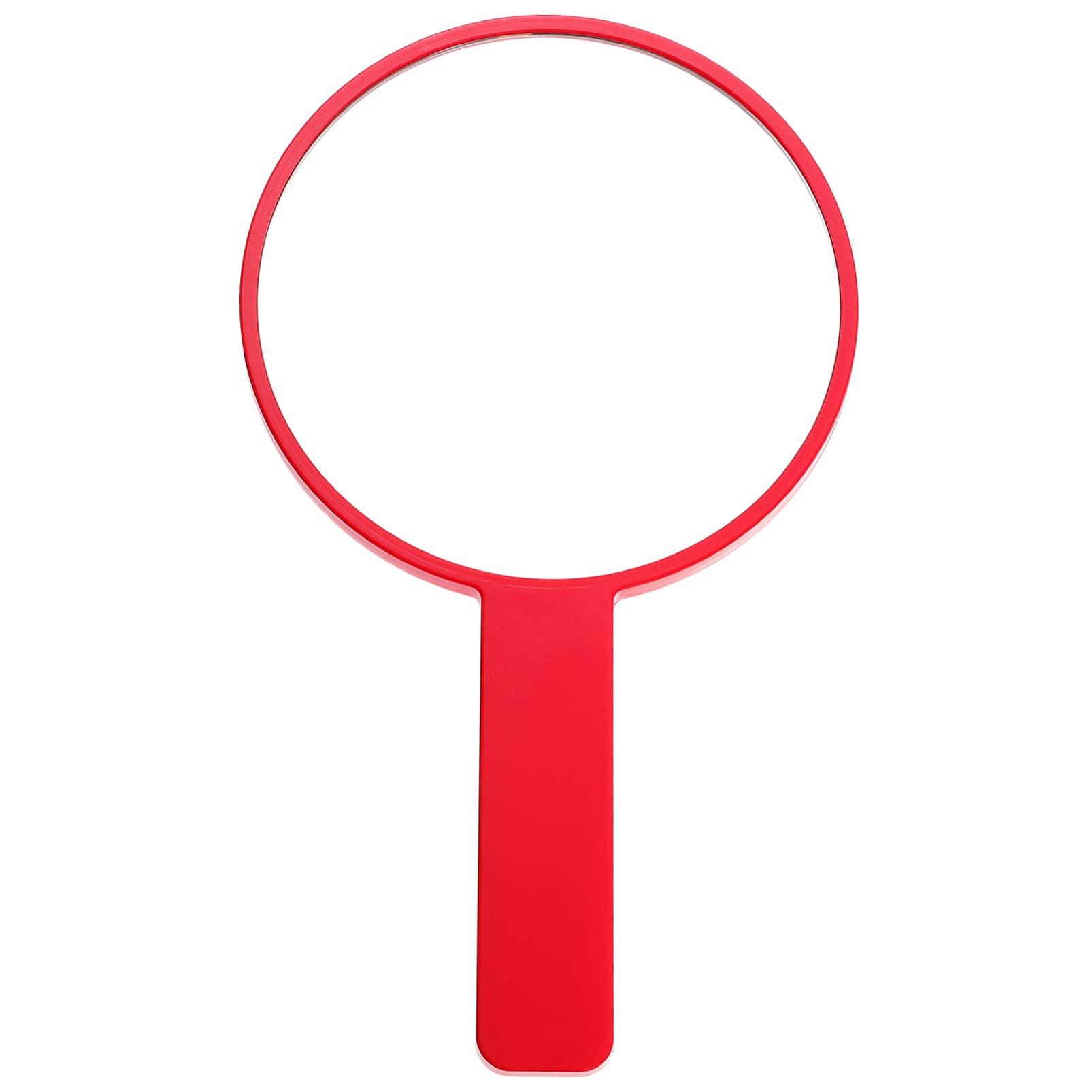 FRCOLOR Compact Travel Mirror for Girls - Small Vanity Cosmetic Pocket Mirror, Round Handheld Mirror for Salon, Hairdressing & Home Use - Elegant Red Design, Perfect for Makeup, Travel & Handbag Essentials